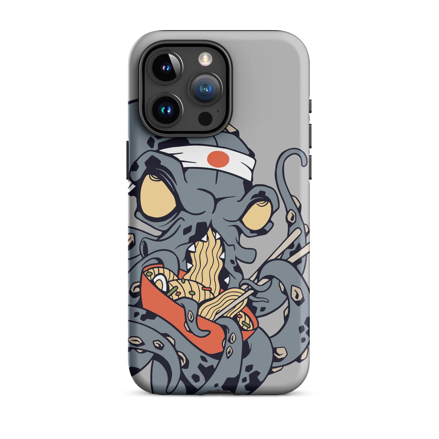 iPhone Dual-Layered Tough Case With Raised Bezel - Ninja Octopus