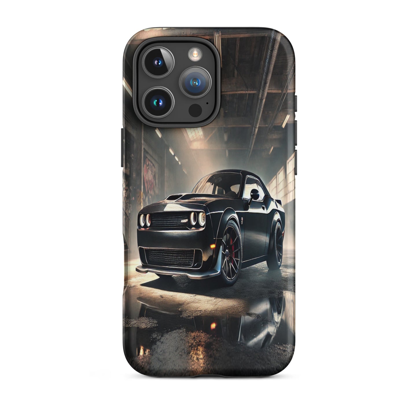 iPhone Dual-Layered Tough Case With Raised Bezel - Dodge Challenger Hellcat