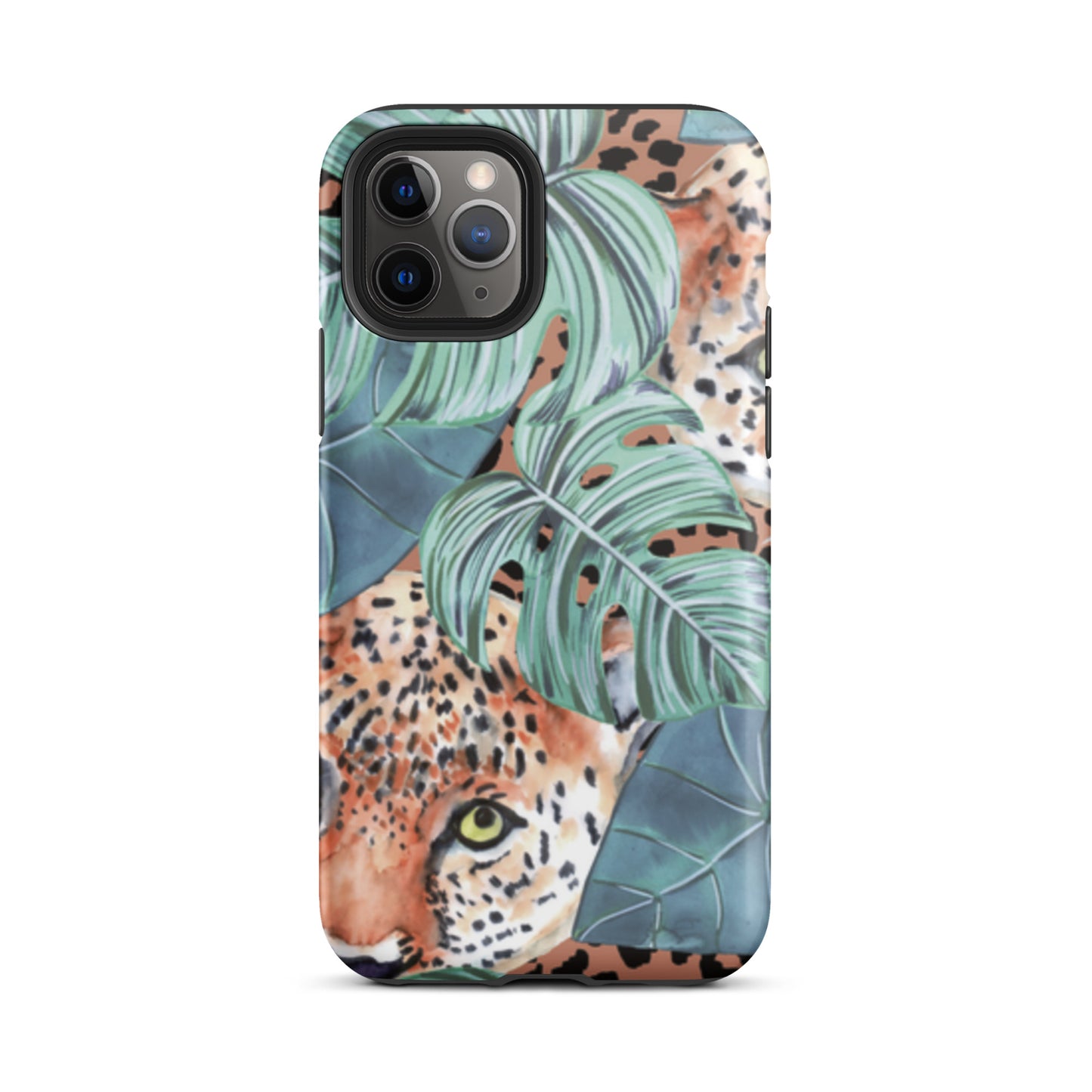iPhone Dual-Layered Tough Case With Raised Bezel - Jungle