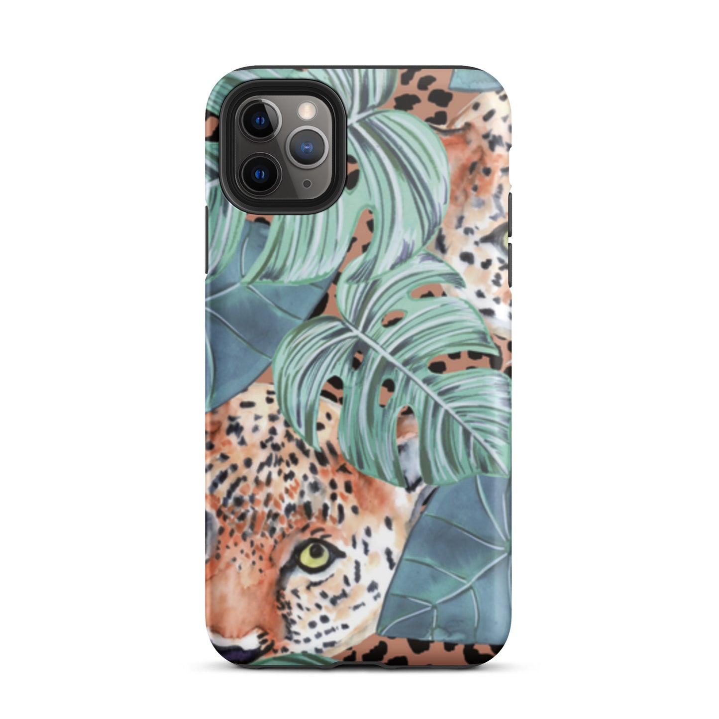 iPhone Dual-Layered Tough Case With Raised Bezel - Jungle
