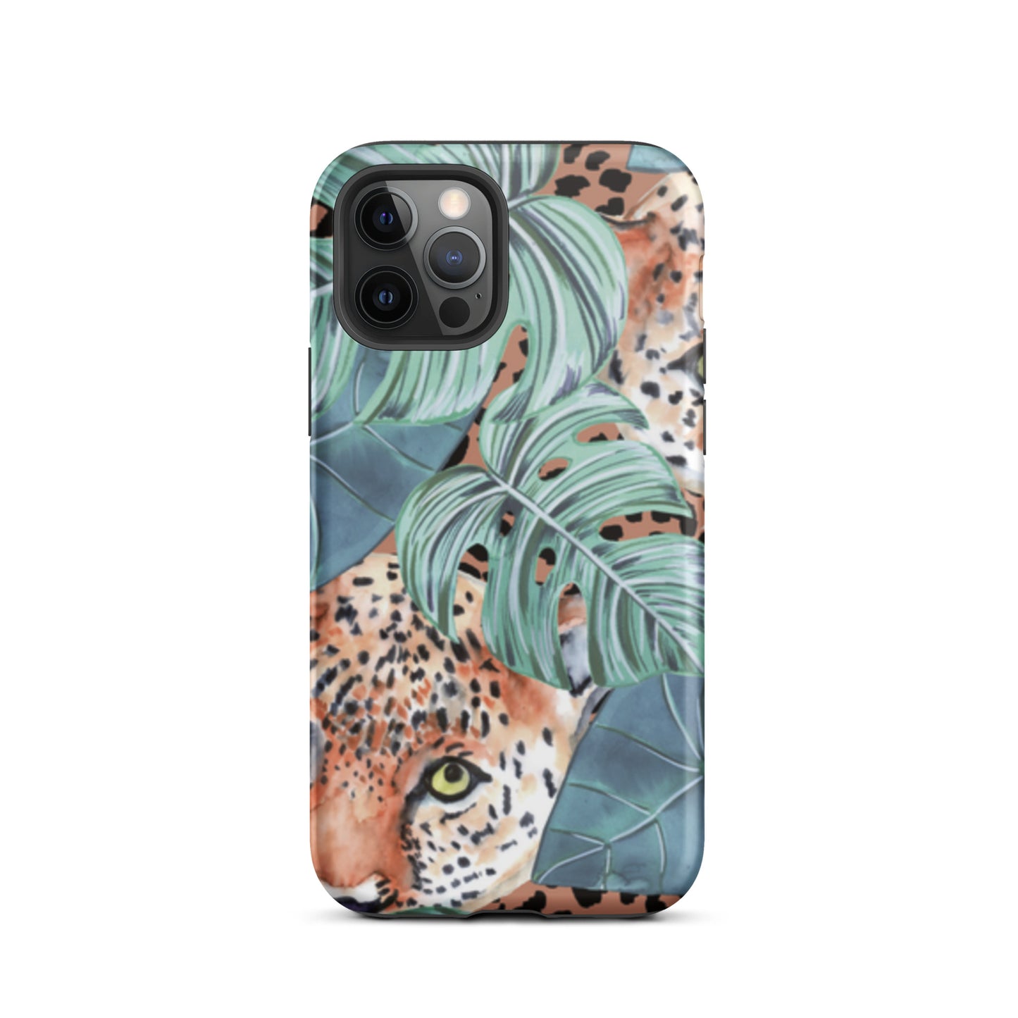 iPhone Dual-Layered Tough Case With Raised Bezel - Jungle