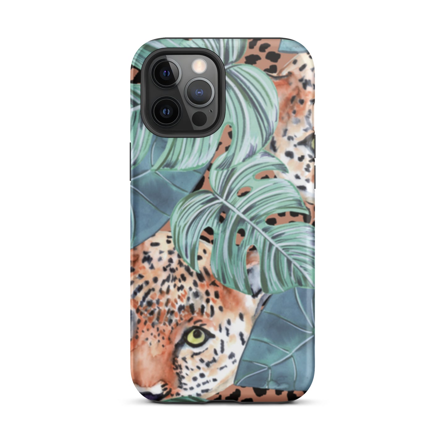 iPhone Dual-Layered Tough Case With Raised Bezel - Jungle