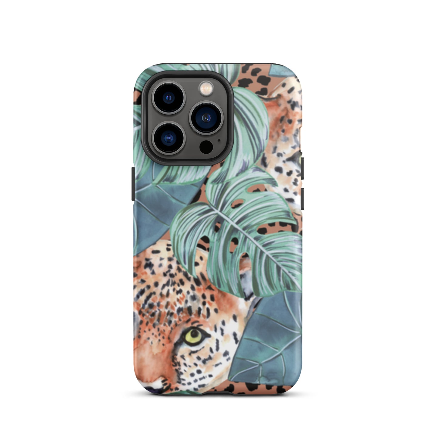 iPhone Dual-Layered Tough Case With Raised Bezel - Jungle