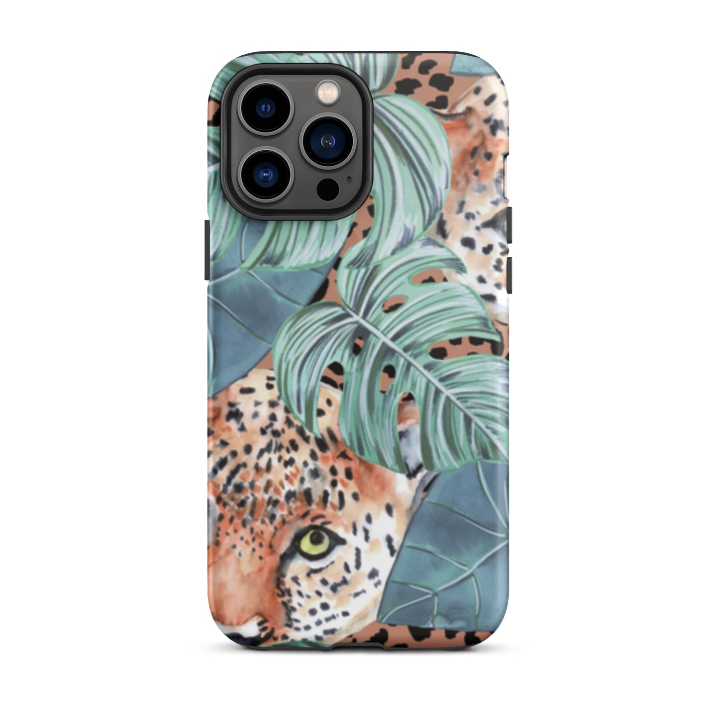 iPhone Dual-Layered Tough Case With Raised Bezel - Jungle