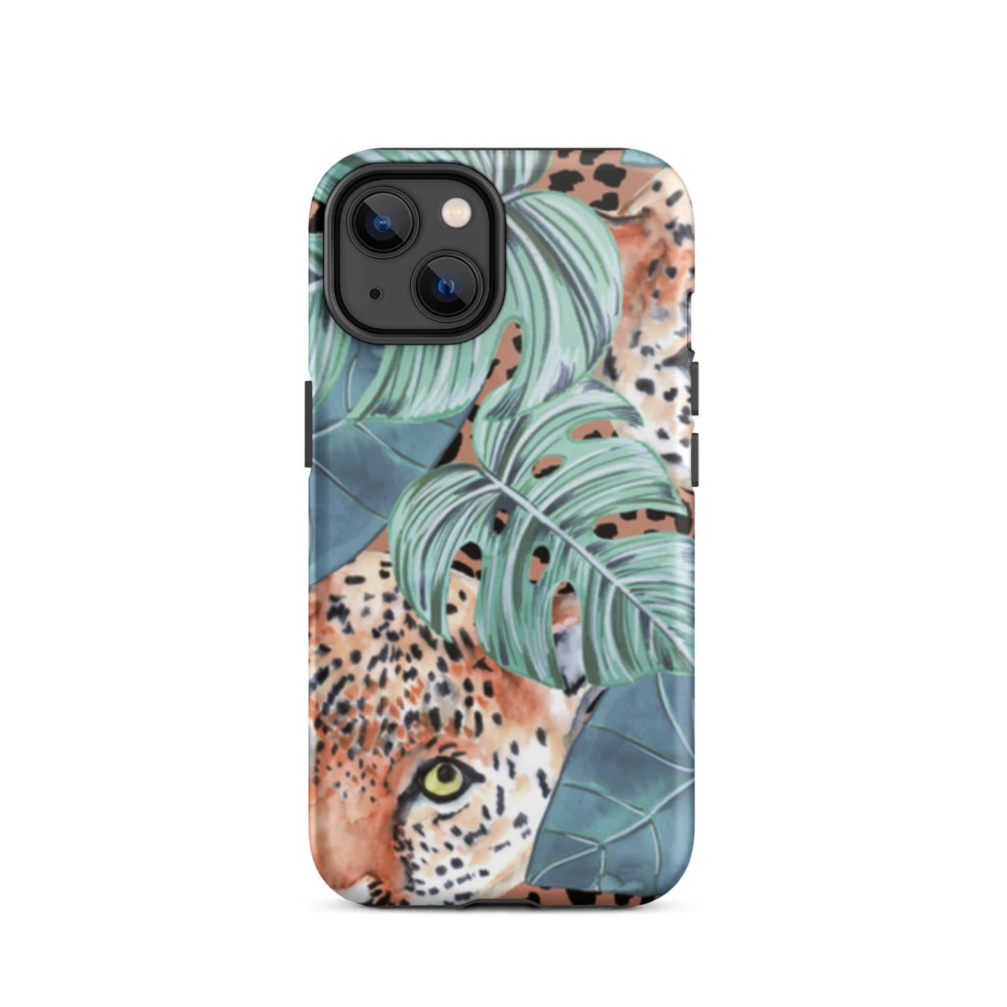 iPhone Dual-Layered Tough Case With Raised Bezel - Jungle