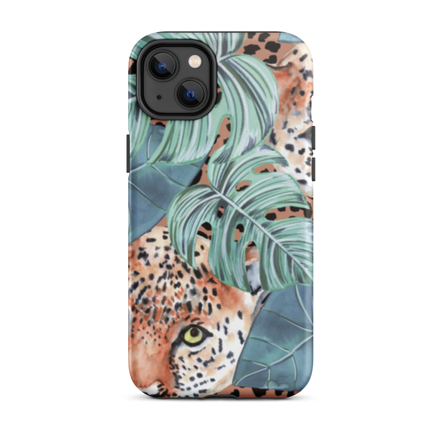 iPhone Dual-Layered Tough Case With Raised Bezel - Jungle