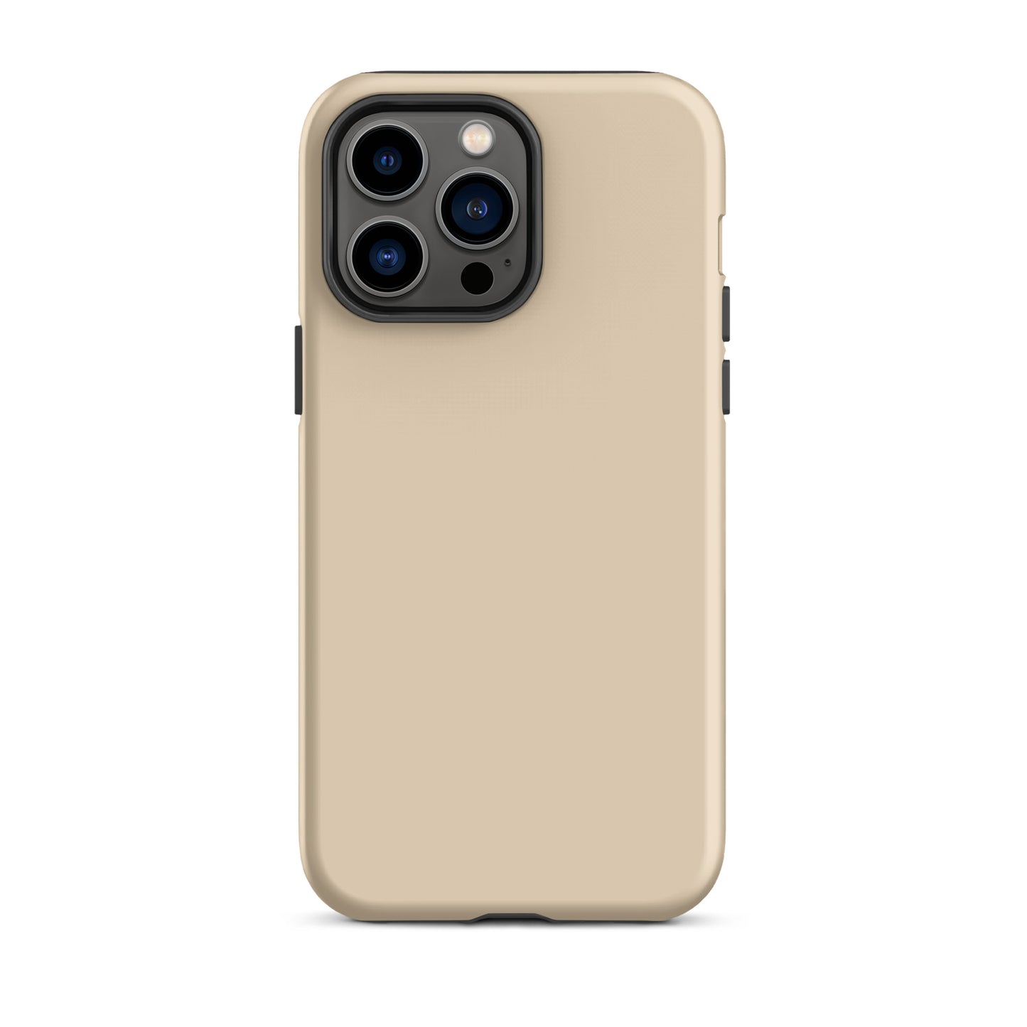 iPhone Dual-Layered Tough Case With Raised Bezel - Light Beige