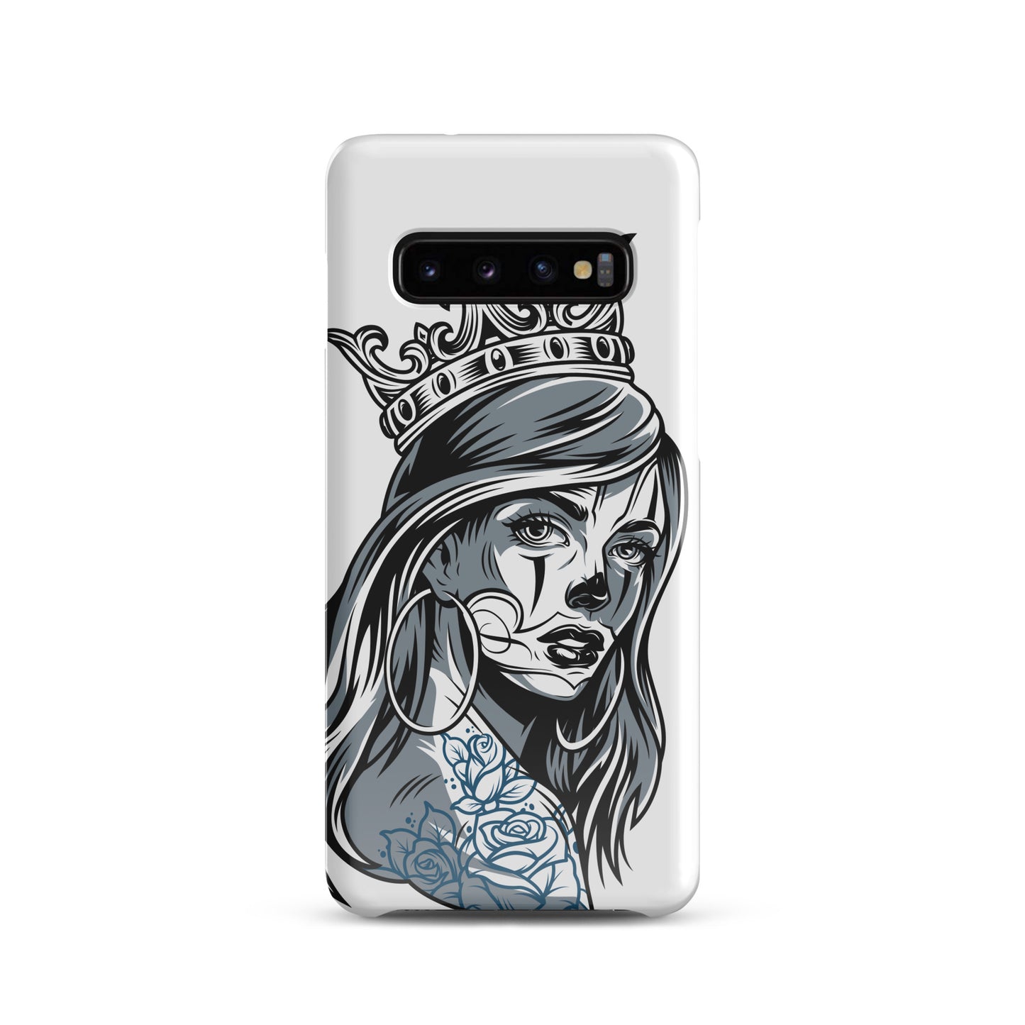 chicano-girl-design-snap-case-for-samsung-glossy-samsung-galaxy-s10-front