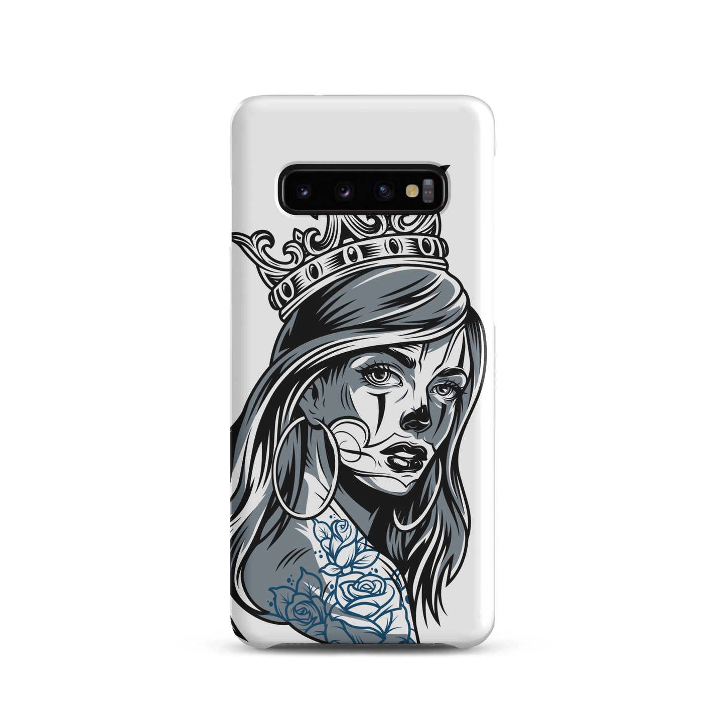 chicano-girl-design-snap-case-for-samsung-matte-samsung-galaxy-s10-front