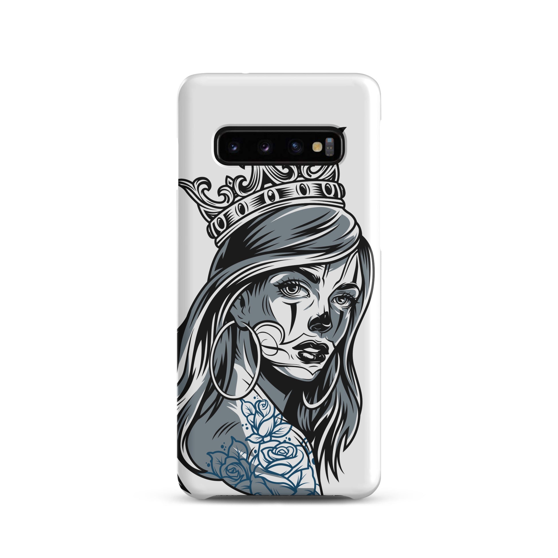 chicano-girl-design-snap-case-for-samsung-matte-samsung-galaxy-s10-front