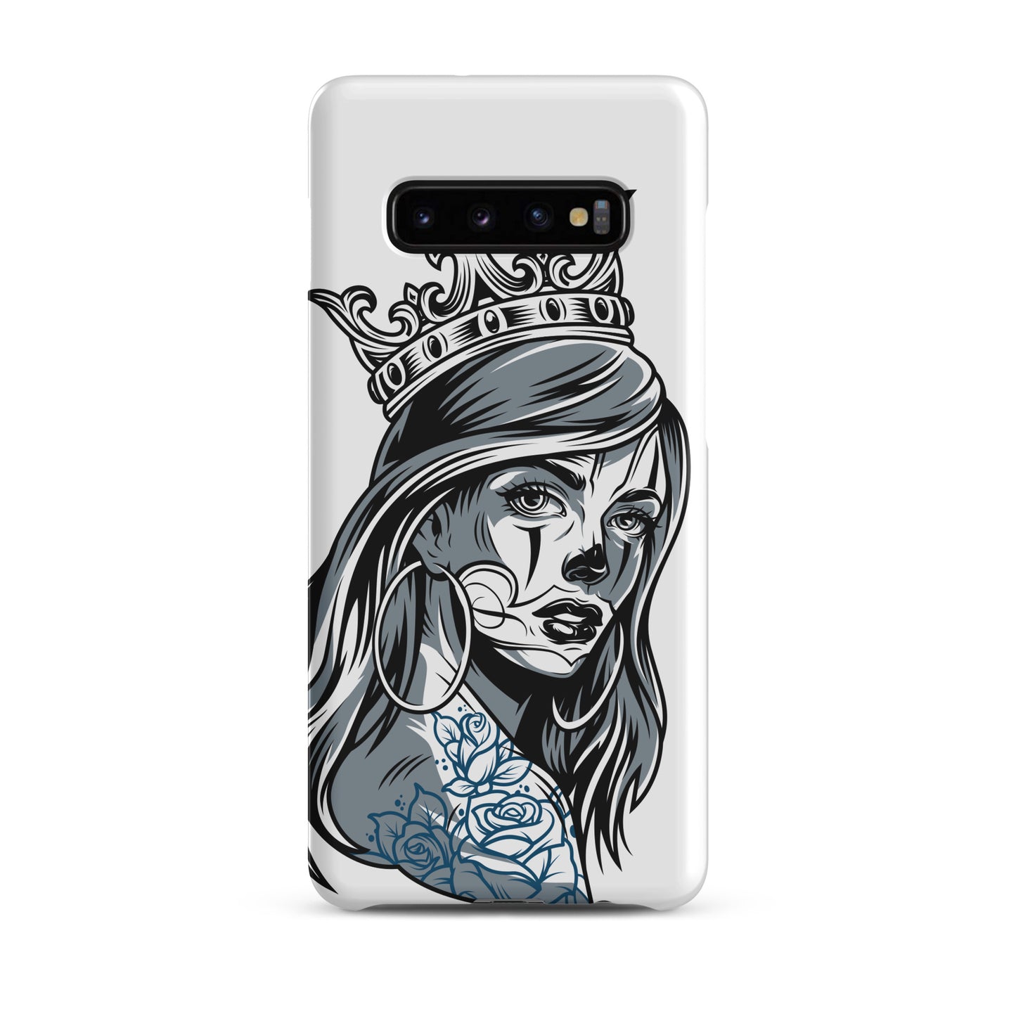 chicano-girl-design-snap-case-for-samsung-matte-samsung-galaxy-s10-plus-front