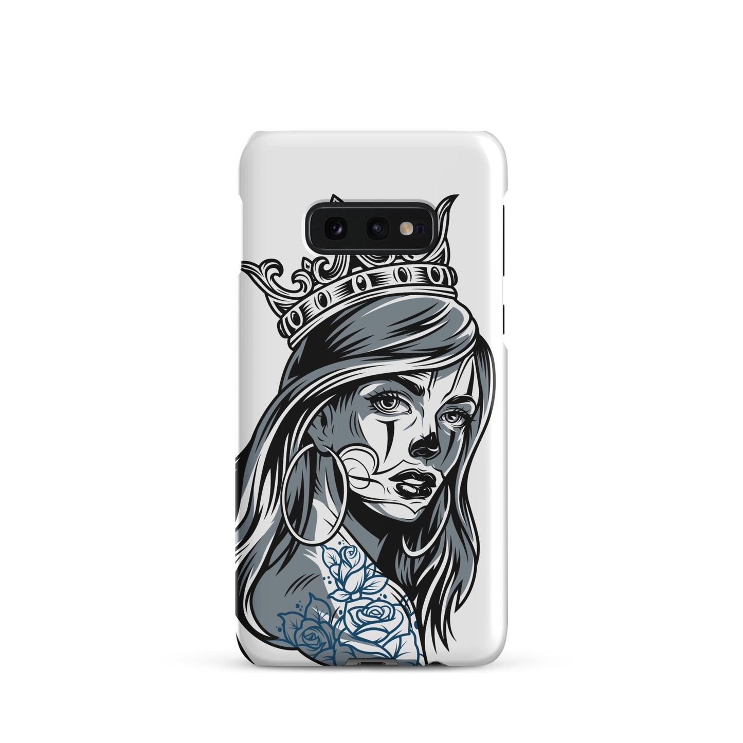 chicano-girl-design-snap-case-for-samsung-matte-samsung-galaxy-s10e-front