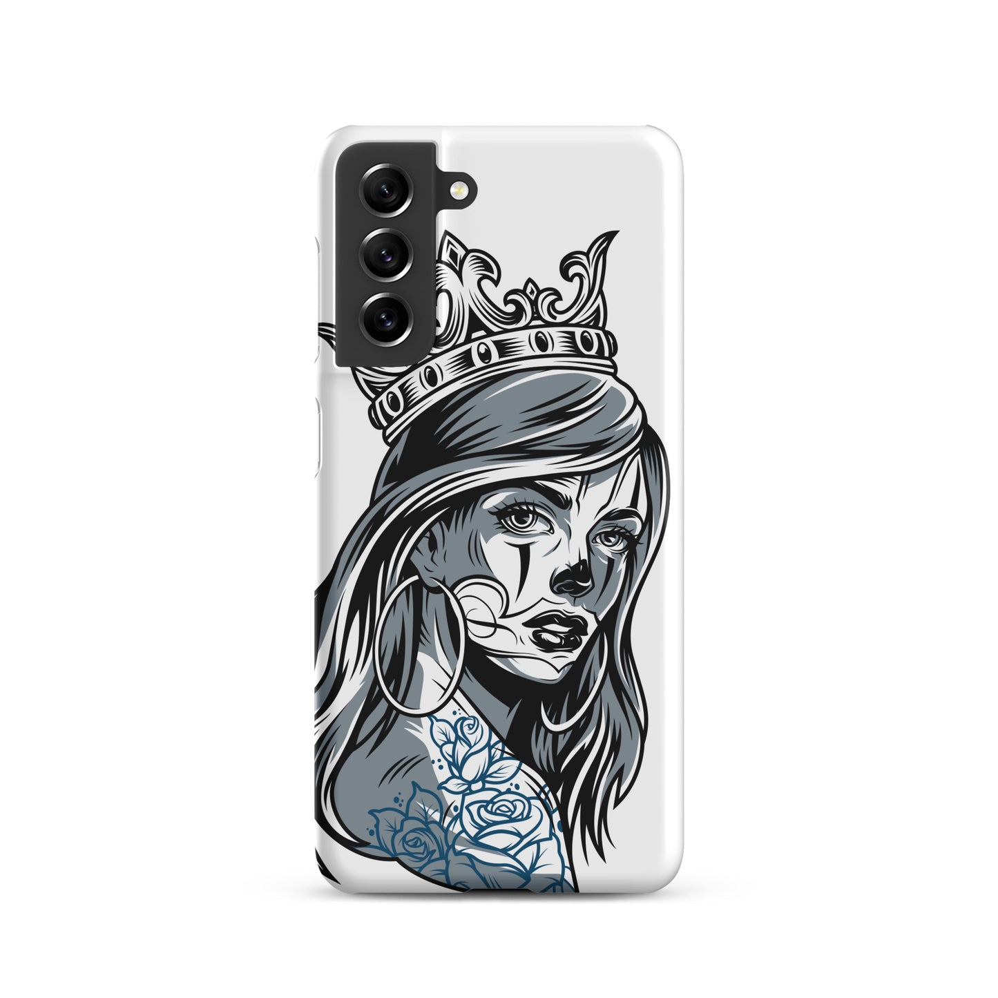 chicano-girl-design-snap-case-for-samsung-matte-samsung-galaxy-s21-front