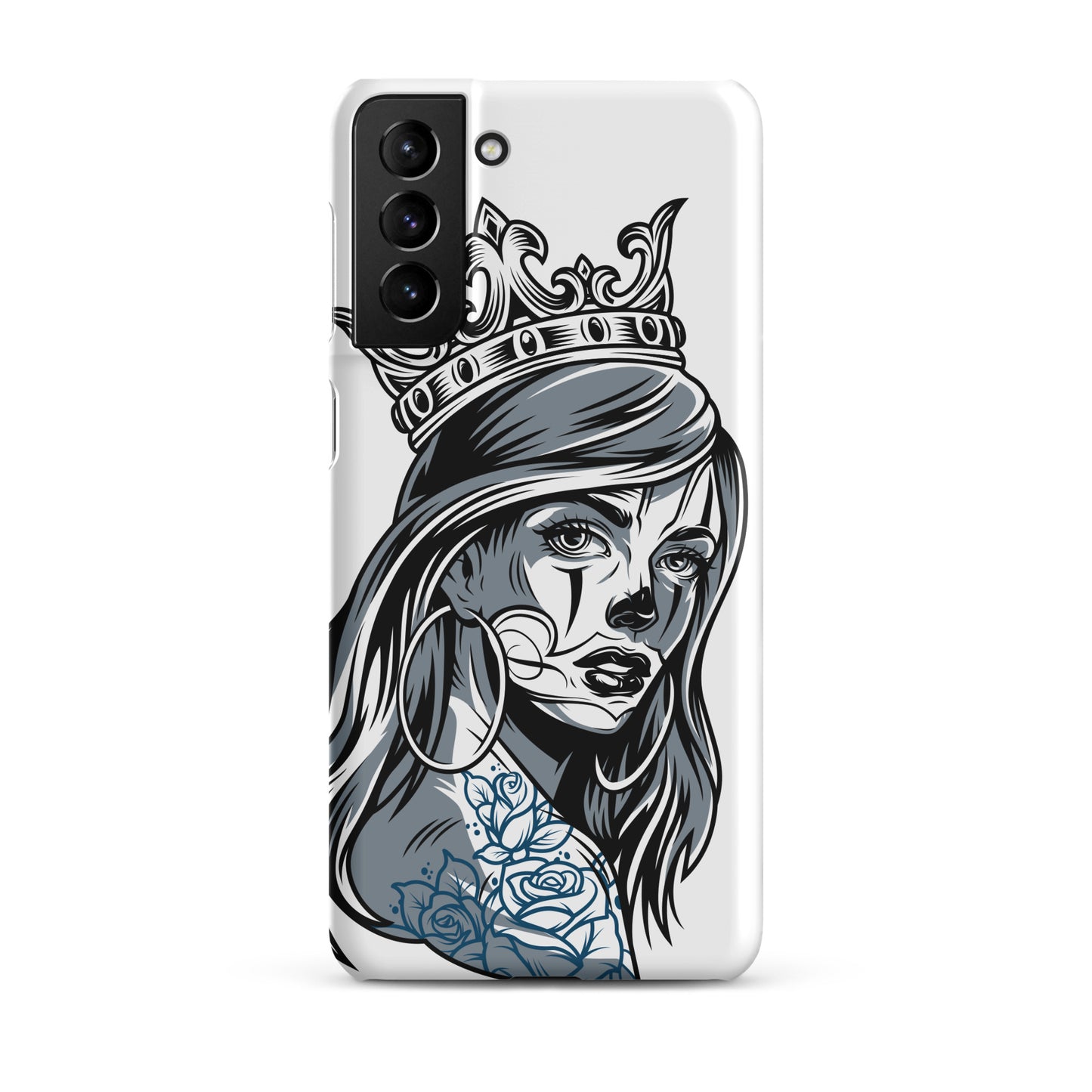 chicano-girl-design-snap-case-for-samsung-matte-samsung-galaxy-s21-plus-front