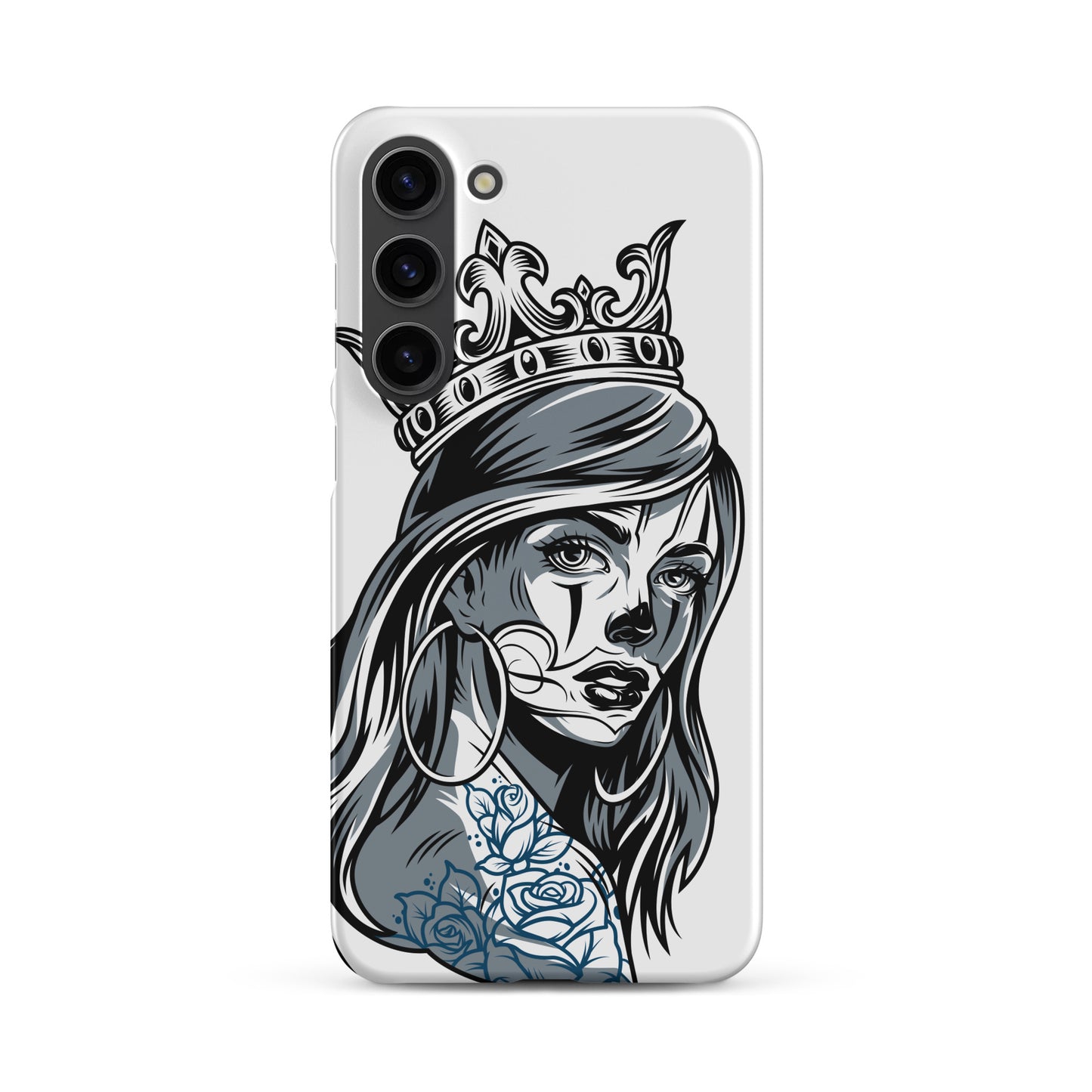 chicano-girl-design-snap-case-for-samsung-matte-samsung-galaxy-s23-plus-front