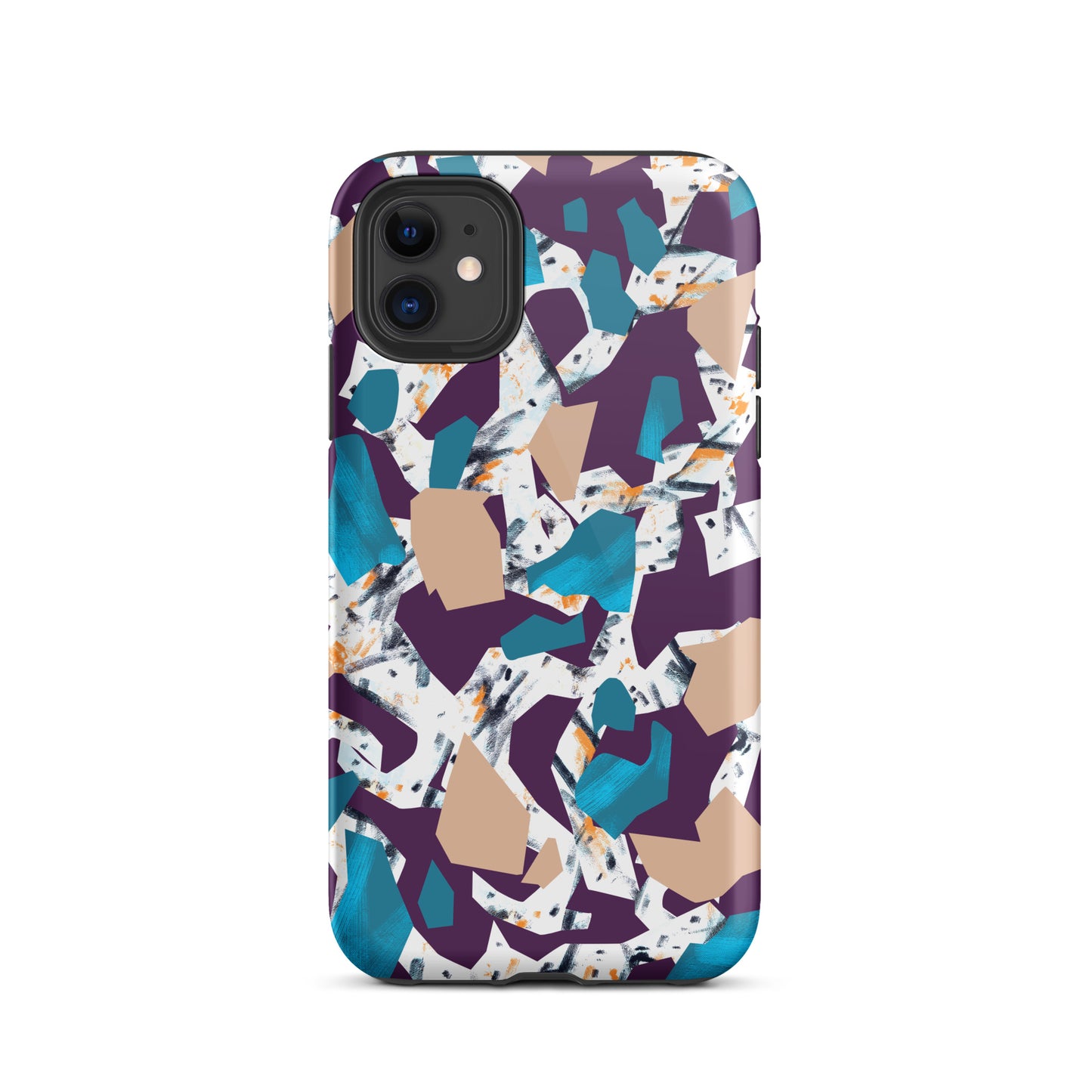 iPhone Dual-Layered Tough Case With Raised Bezel - Abstract Geo