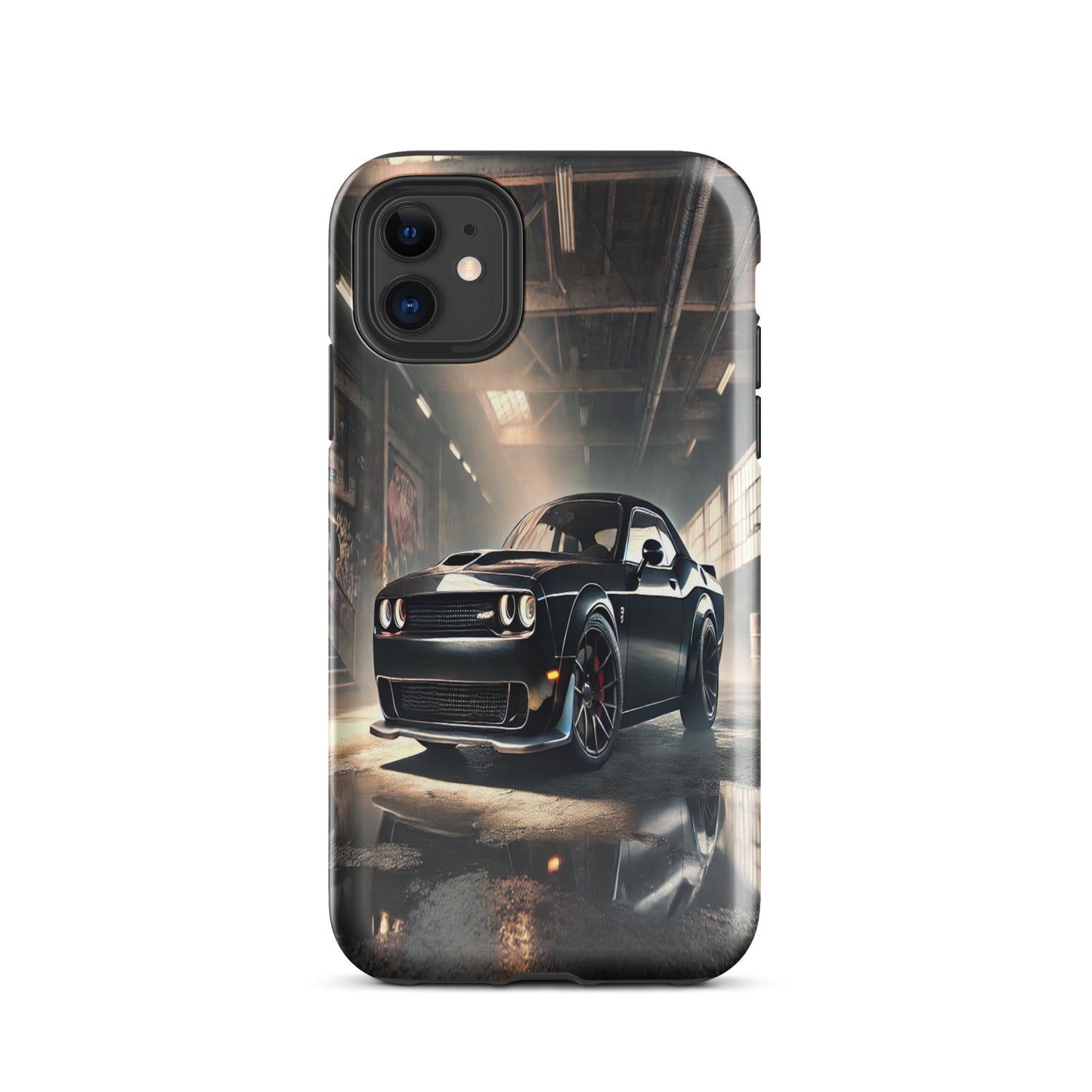 iPhone Dual-Layered Tough Case With Raised Bezel - Dodge Challenger Hellcat