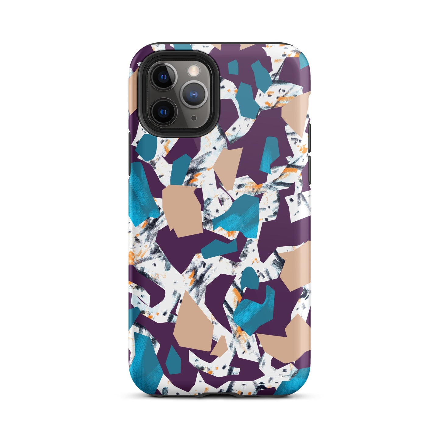 iPhone Dual-Layered Tough Case With Raised Bezel - Abstract Geo