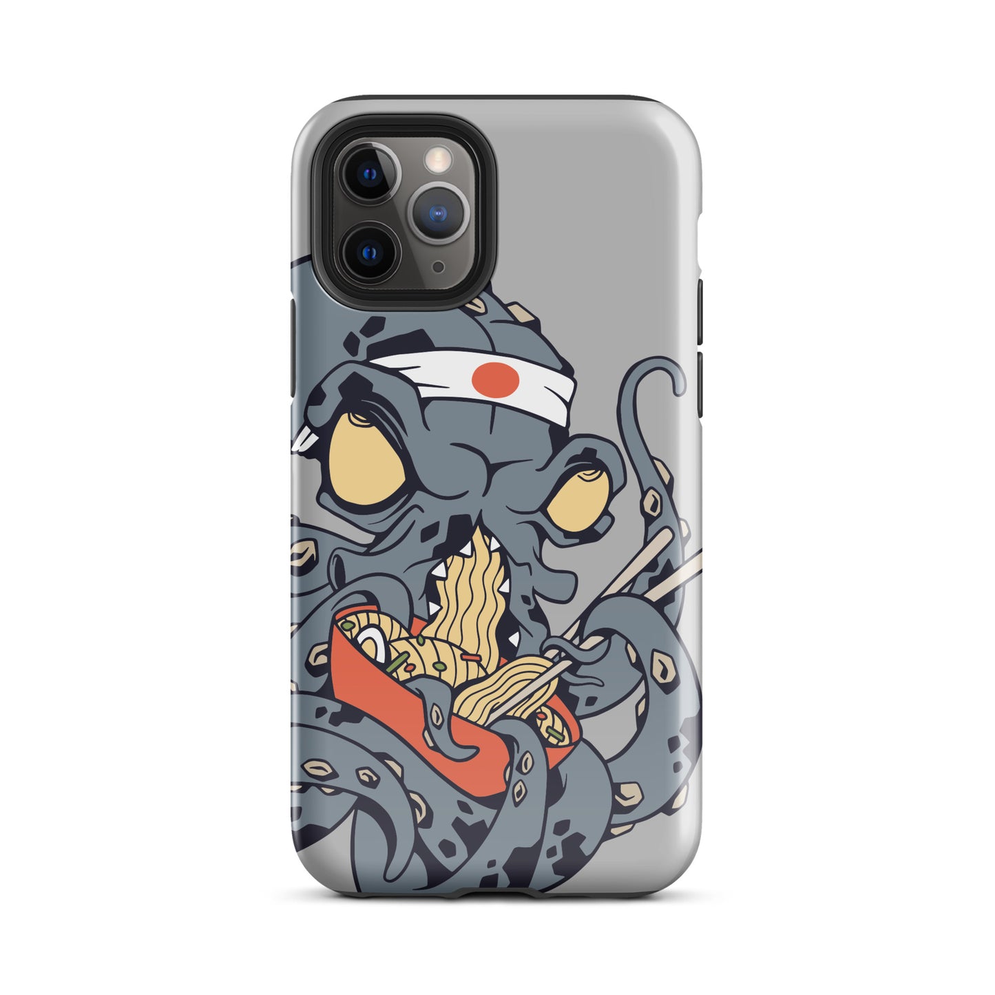 iPhone Dual-Layered Tough Case With Raised Bezel - Ninja Octopus
