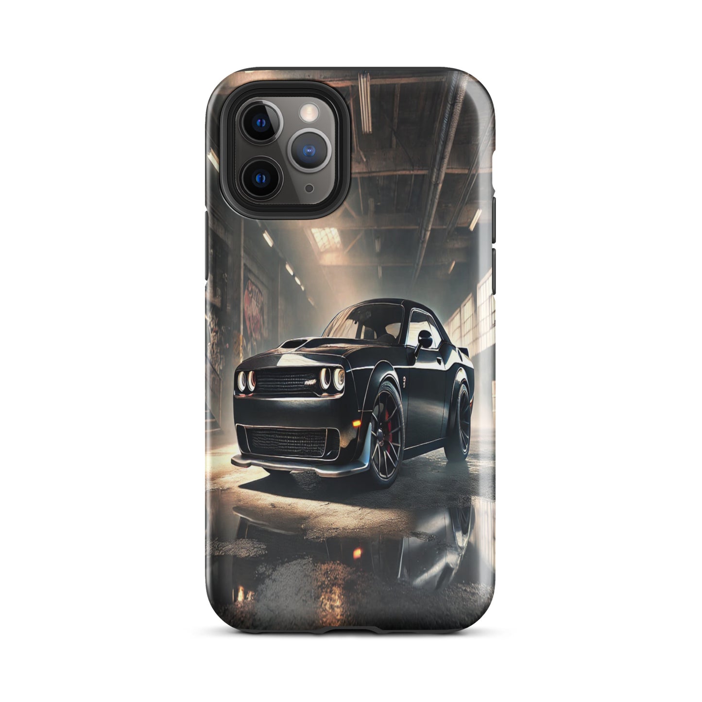 iPhone Dual-Layered Tough Case With Raised Bezel - Dodge Challenger Hellcat