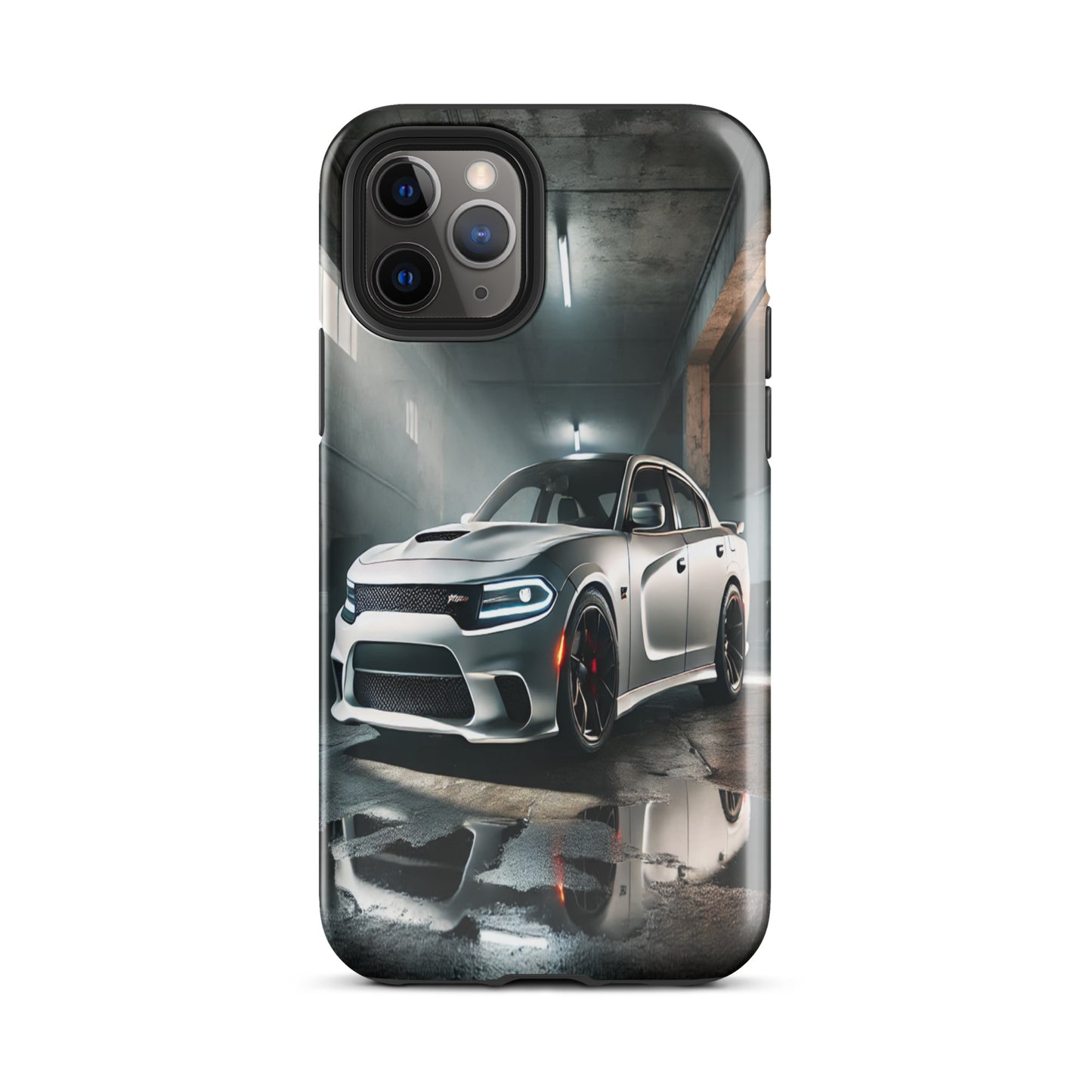 iPhone Dual-Layered Tough Case With Raised Bezel - Dodge Charger Hellcat
