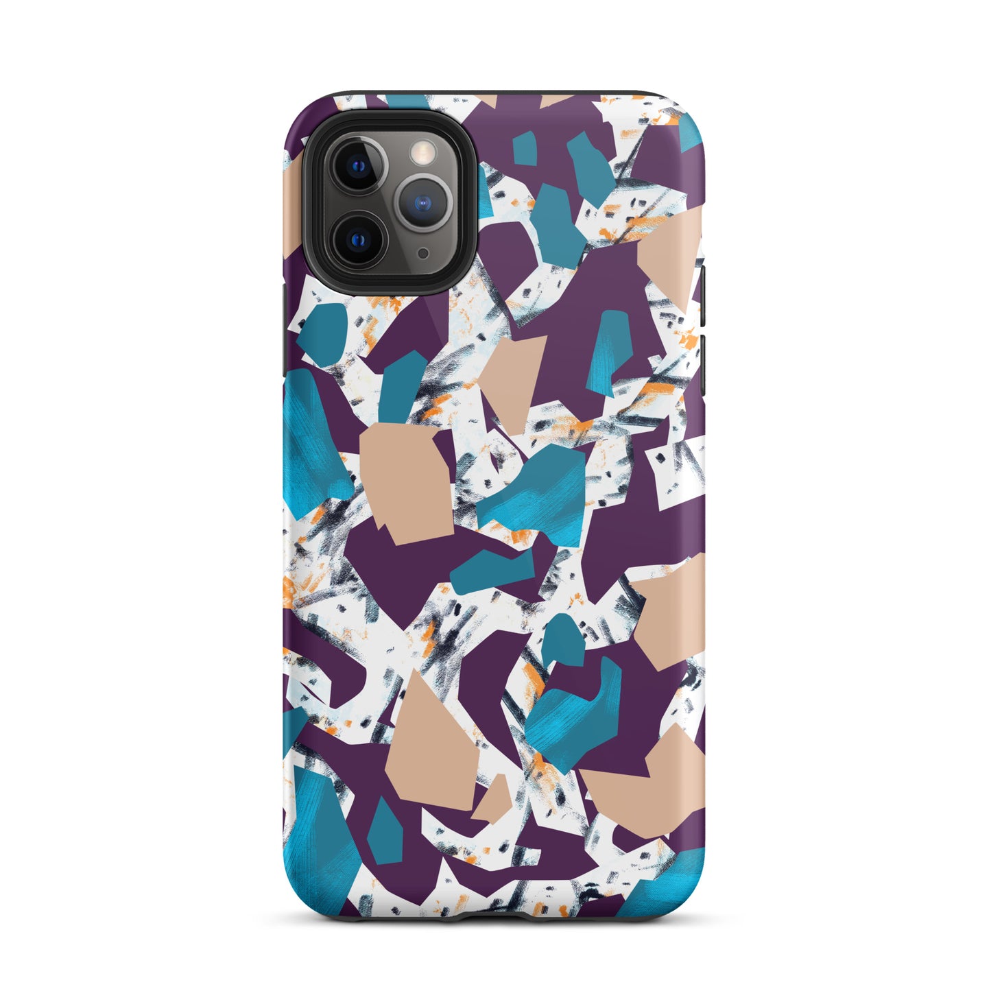 iPhone Dual-Layered Tough Case With Raised Bezel - Abstract Geo