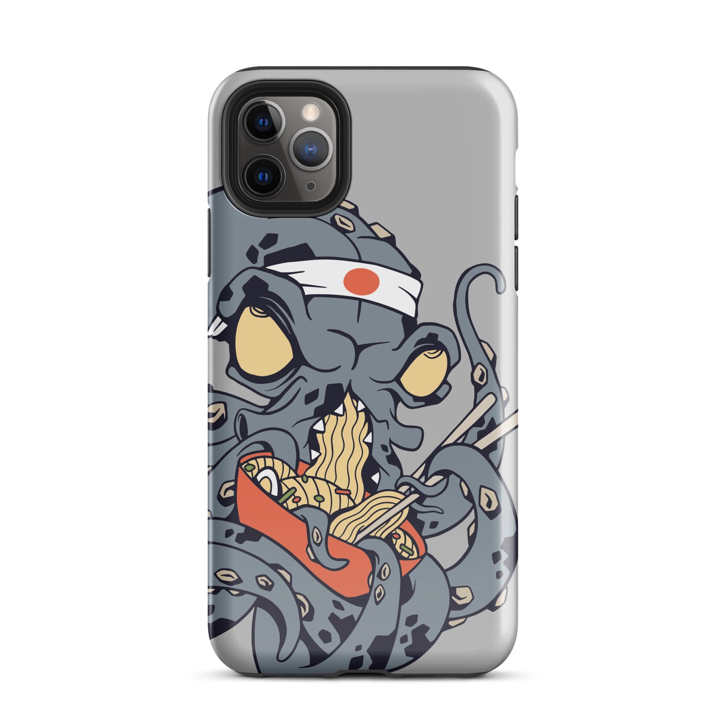 iPhone Dual-Layered Tough Case With Raised Bezel - Ninja Octopus