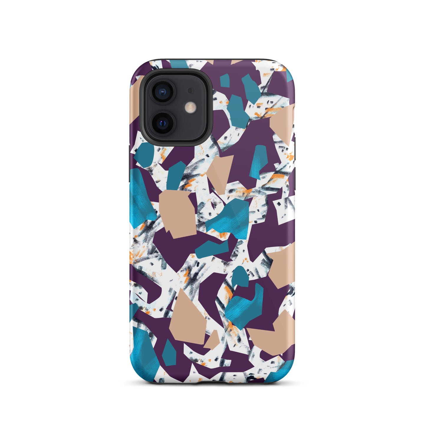 iPhone Dual-Layered Tough Case With Raised Bezel - Abstract Geo