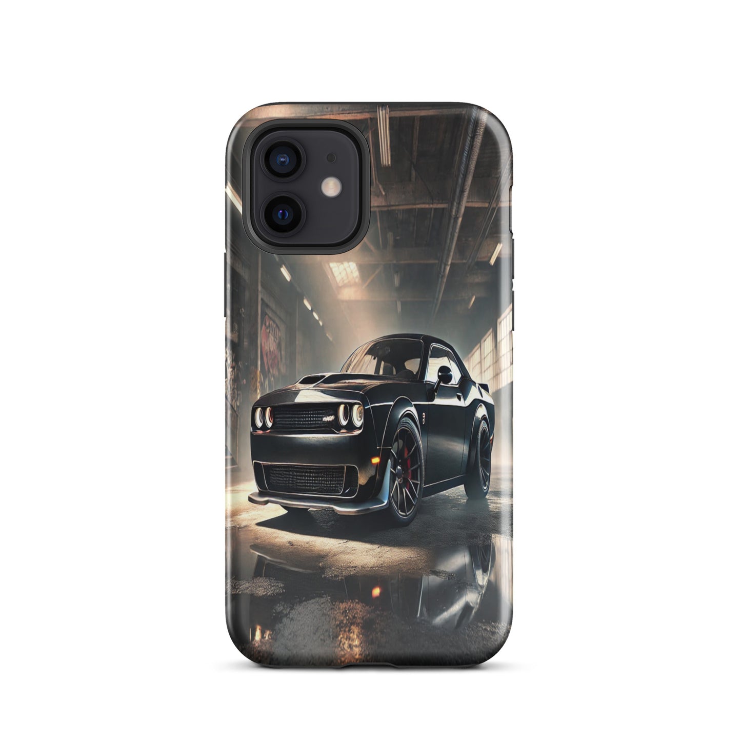 iPhone Dual-Layered Tough Case With Raised Bezel - Dodge Challenger Hellcat
