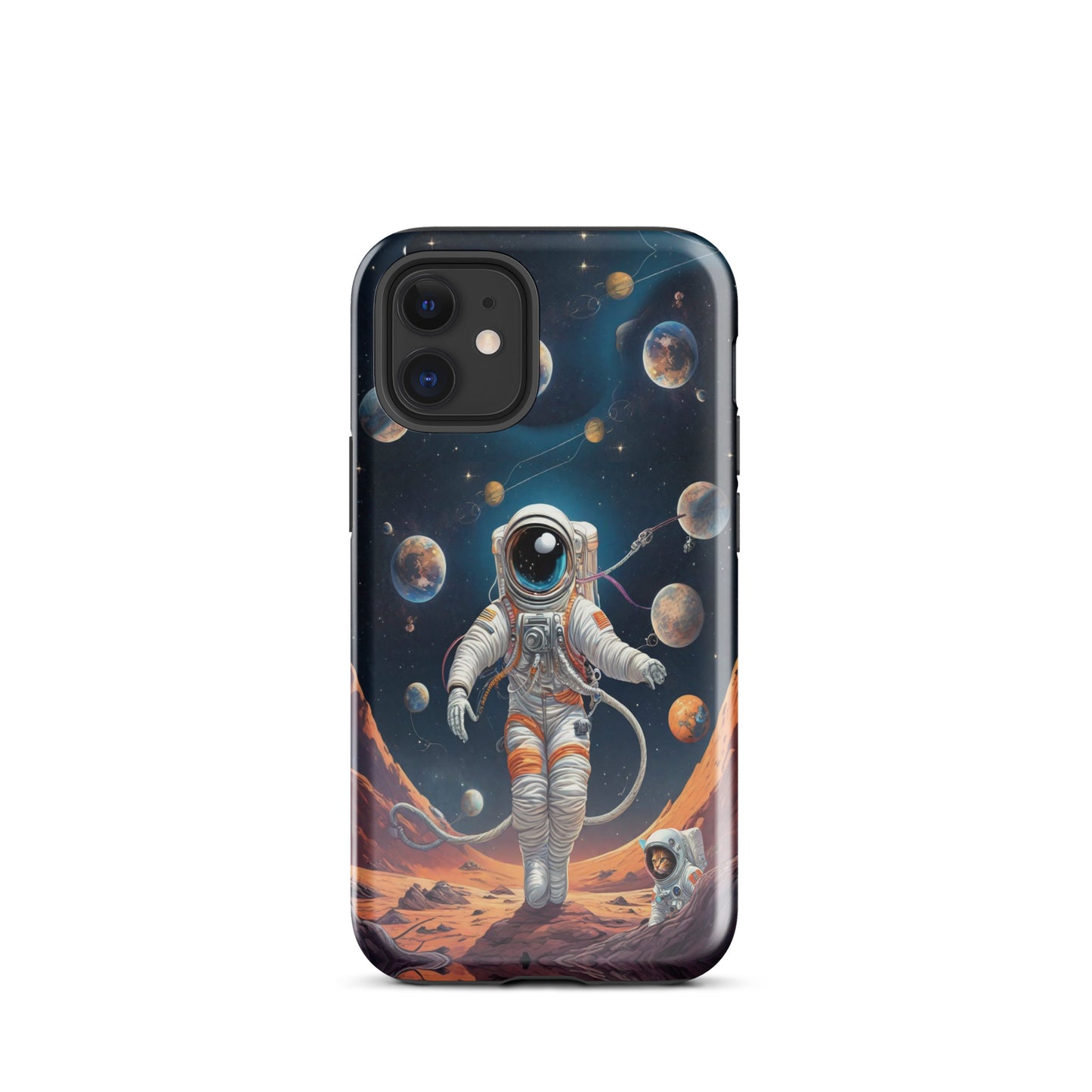 iPhone Dual-Layered Tough Case With Raised Bezel - Astronaut