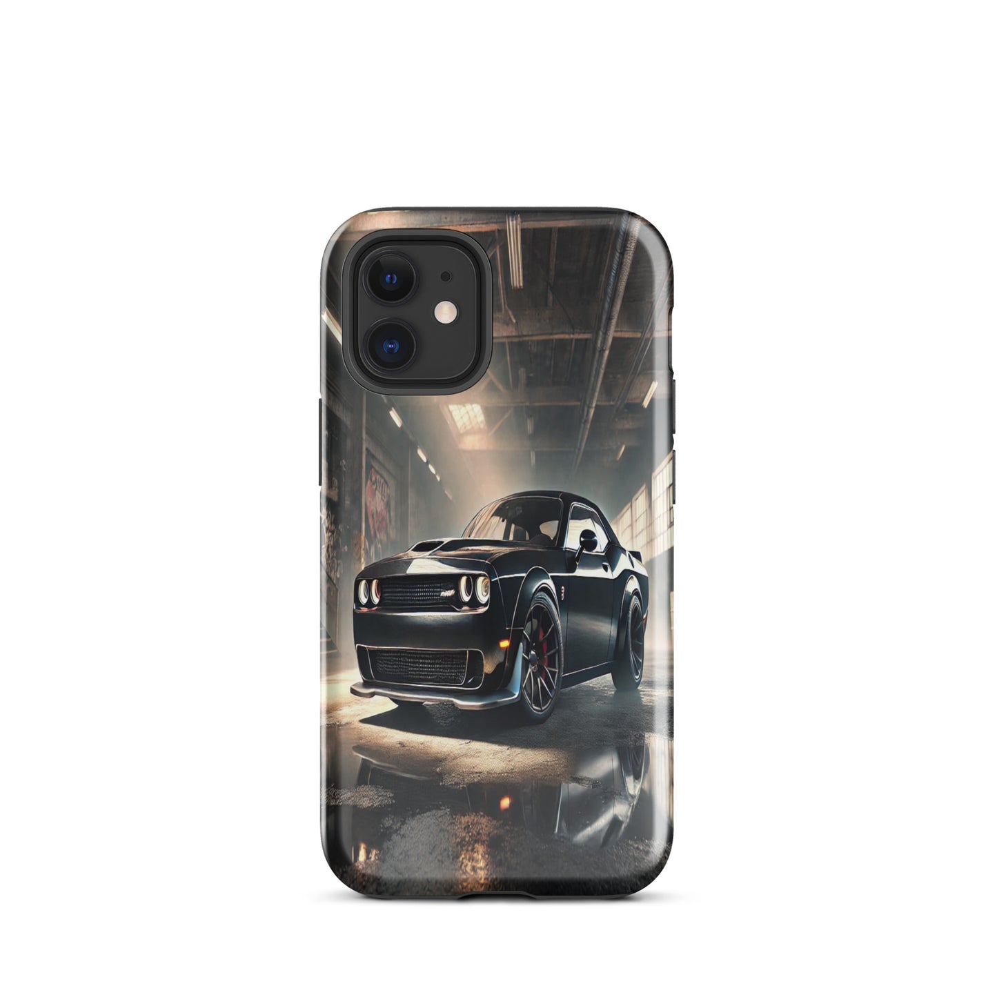 iPhone Dual-Layered Tough Case With Raised Bezel - Dodge Challenger Hellcat
