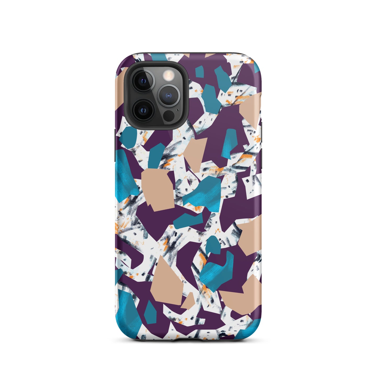 iPhone Dual-Layered Tough Case With Raised Bezel - Abstract Geo