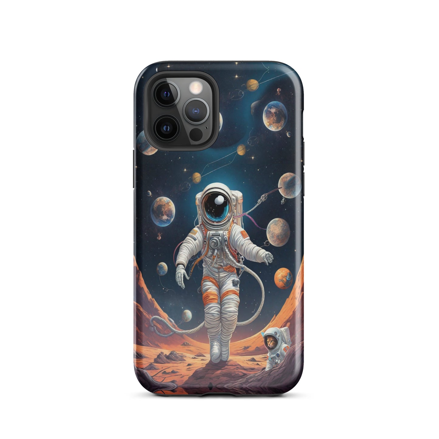 iPhone Dual-Layered Tough Case With Raised Bezel - Astronaut