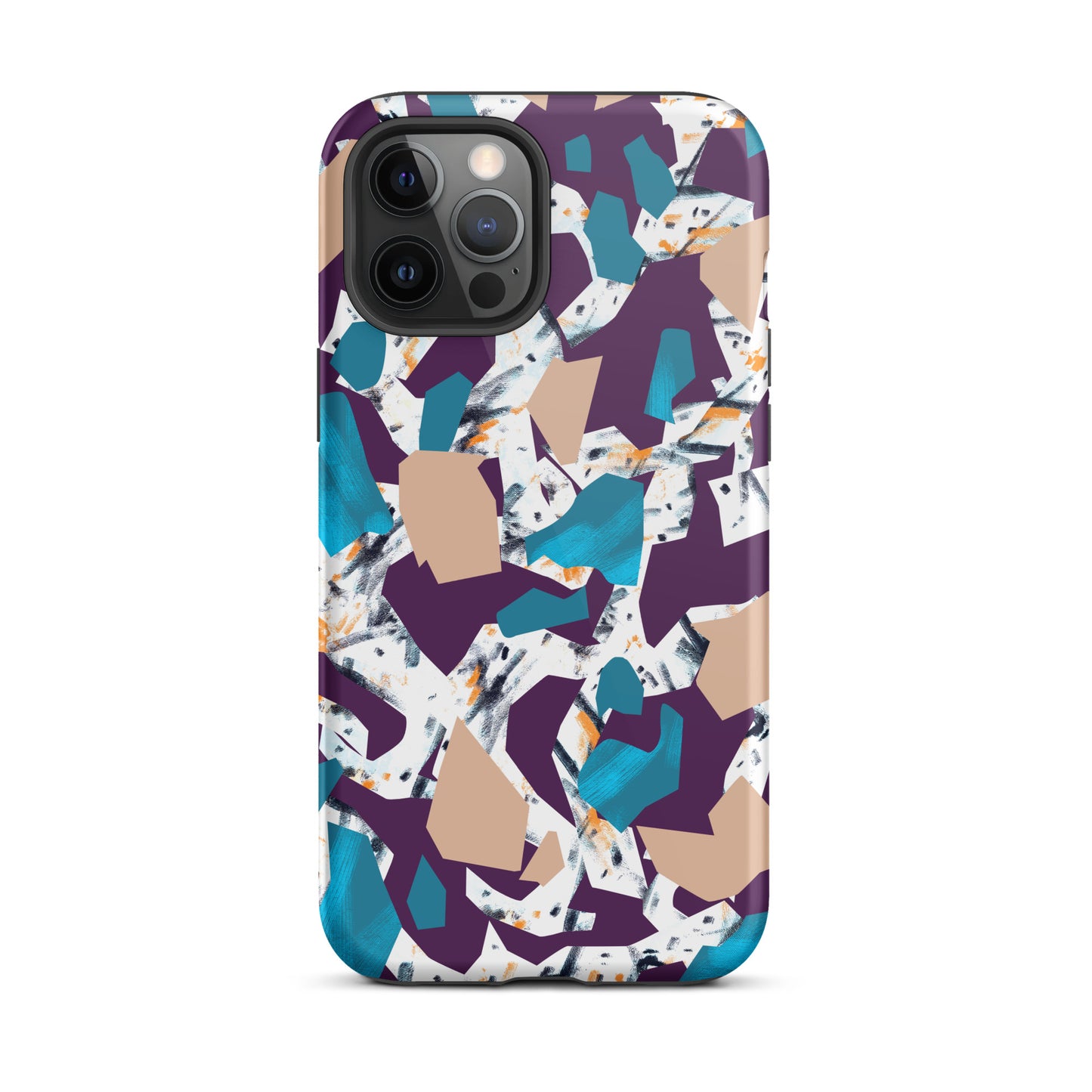 iPhone Dual-Layered Tough Case With Raised Bezel - Abstract Geo