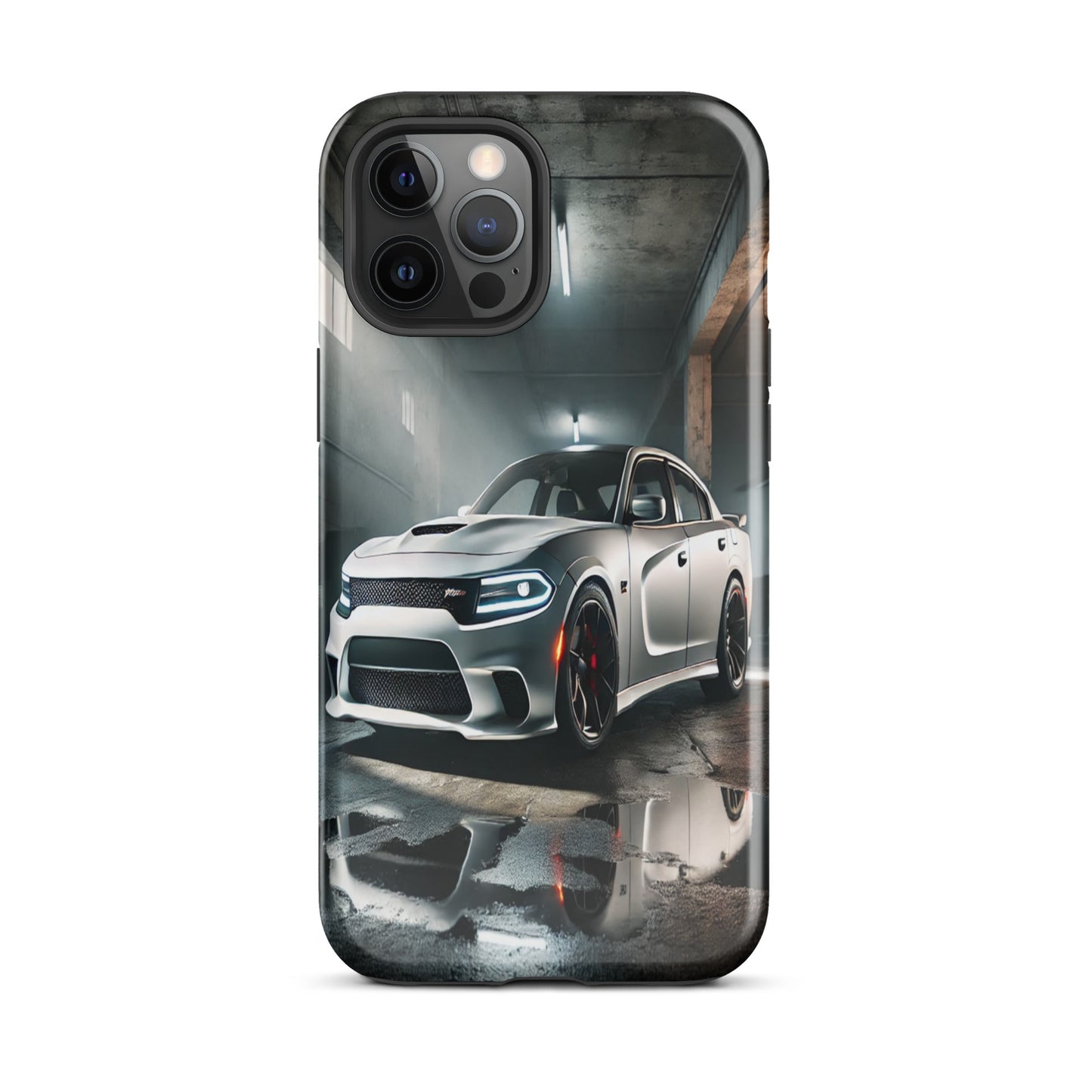 iPhone Dual-Layered Tough Case With Raised Bezel - Dodge Charger Hellcat