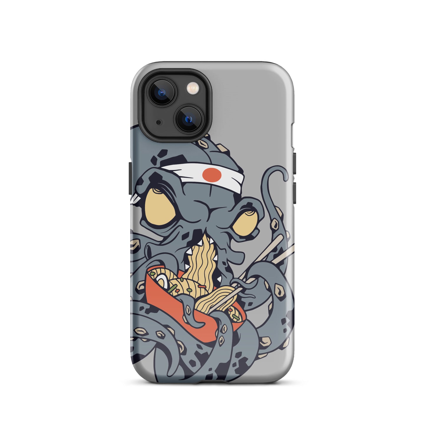 iPhone Dual-Layered Tough Case With Raised Bezel - Ninja Octopus