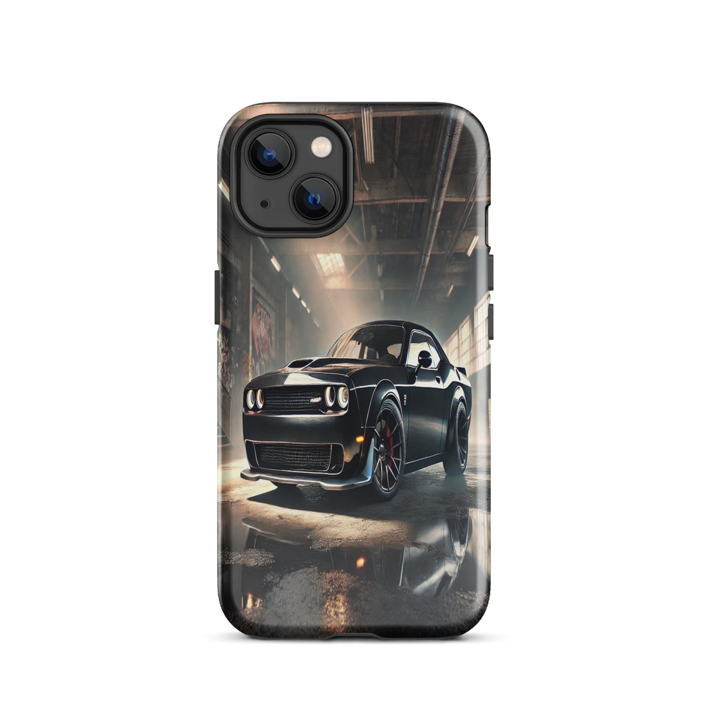 iPhone Dual-Layered Tough Case With Raised Bezel - Dodge Challenger Hellcat