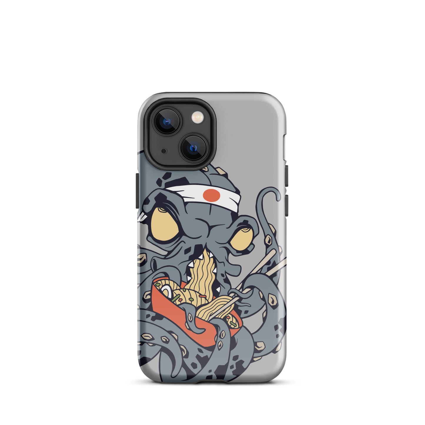 iPhone Dual-Layered Tough Case With Raised Bezel - Ninja Octopus