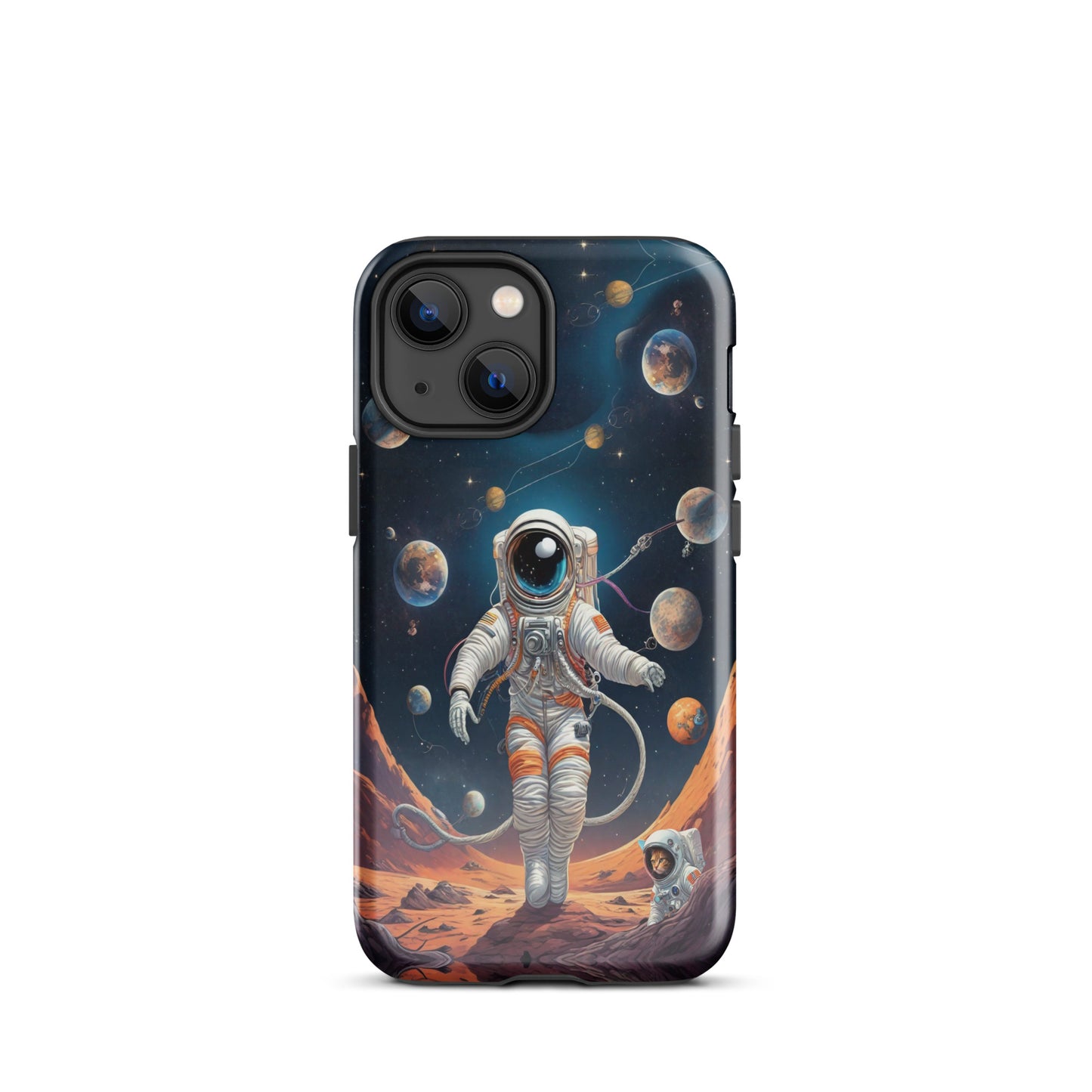 iPhone Dual-Layered Tough Case With Raised Bezel - Astronaut