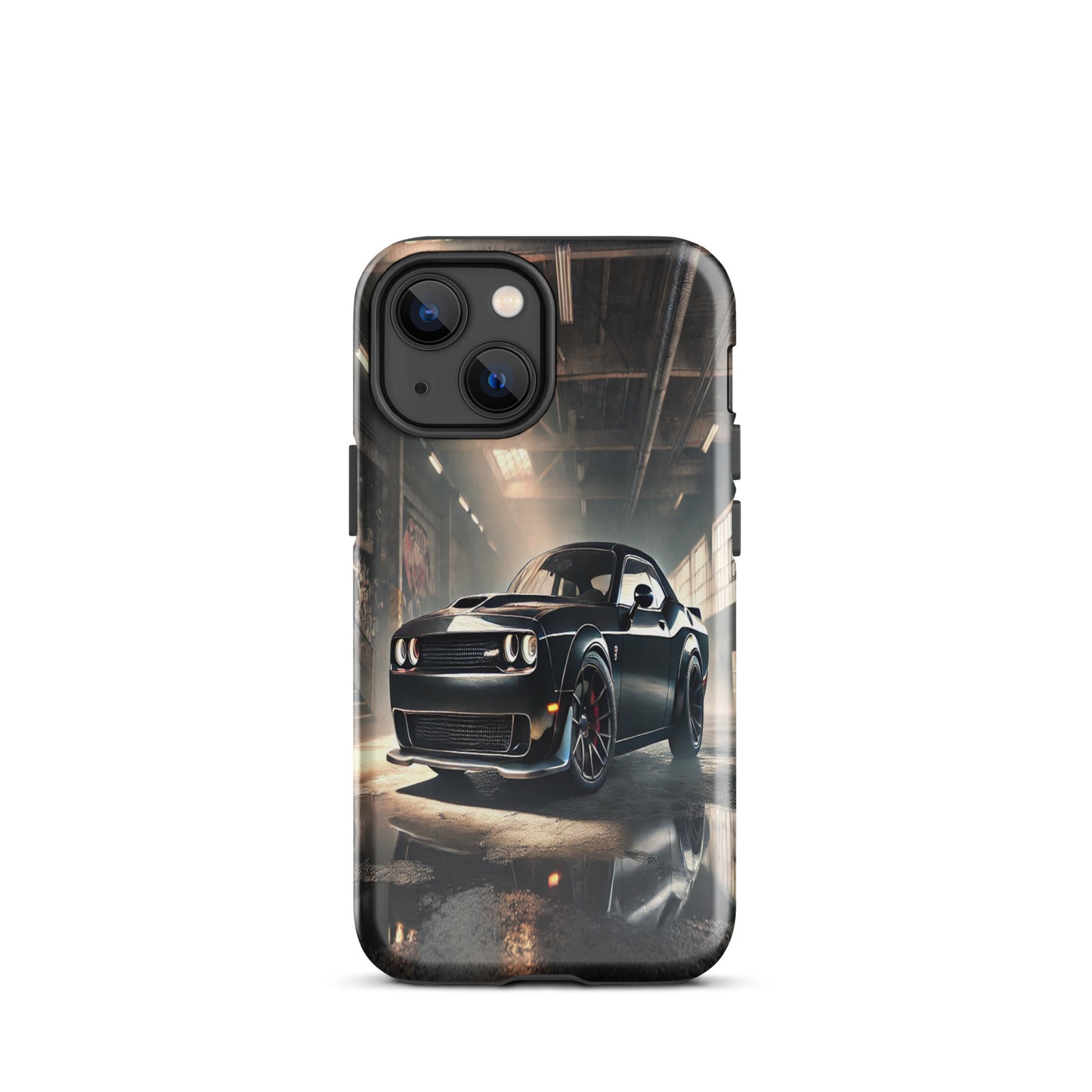 iPhone Dual-Layered Tough Case With Raised Bezel - Dodge Challenger Hellcat