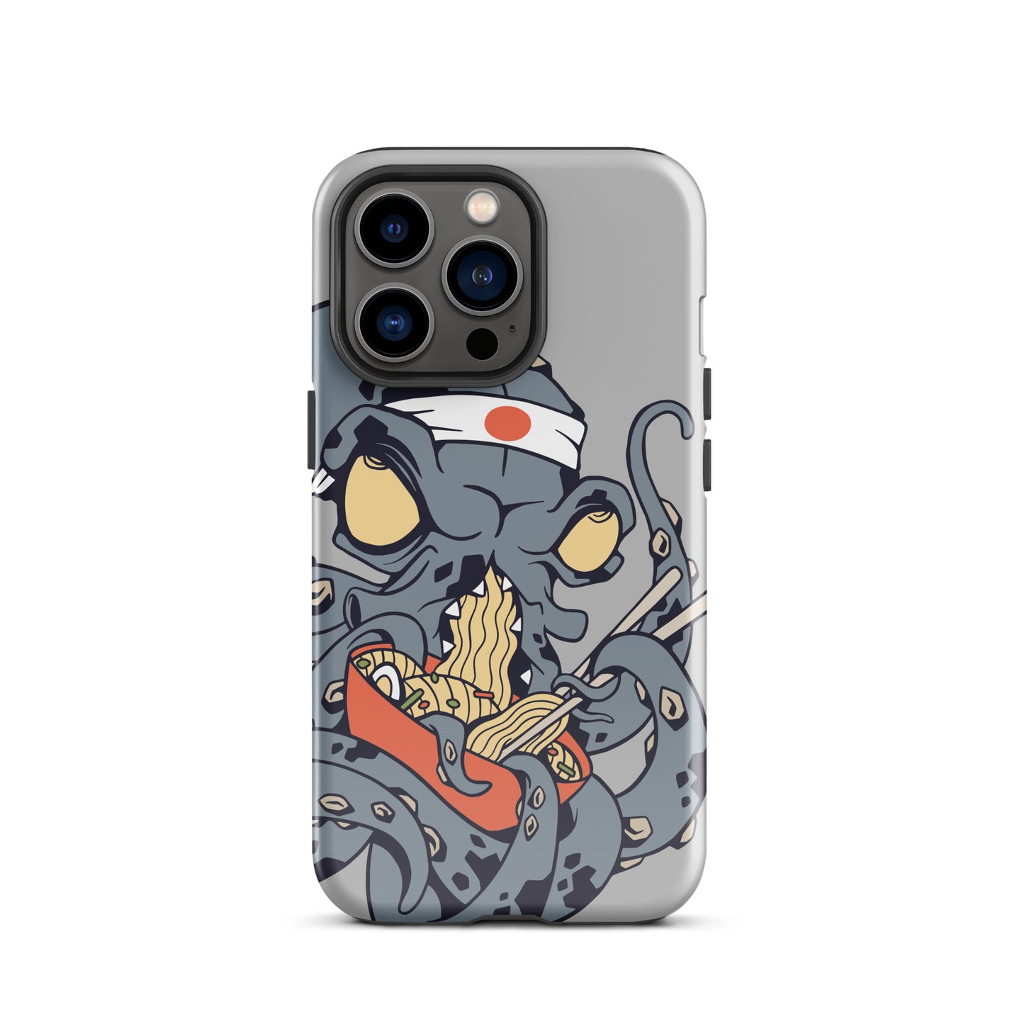 iPhone Dual-Layered Tough Case With Raised Bezel - Ninja Octopus