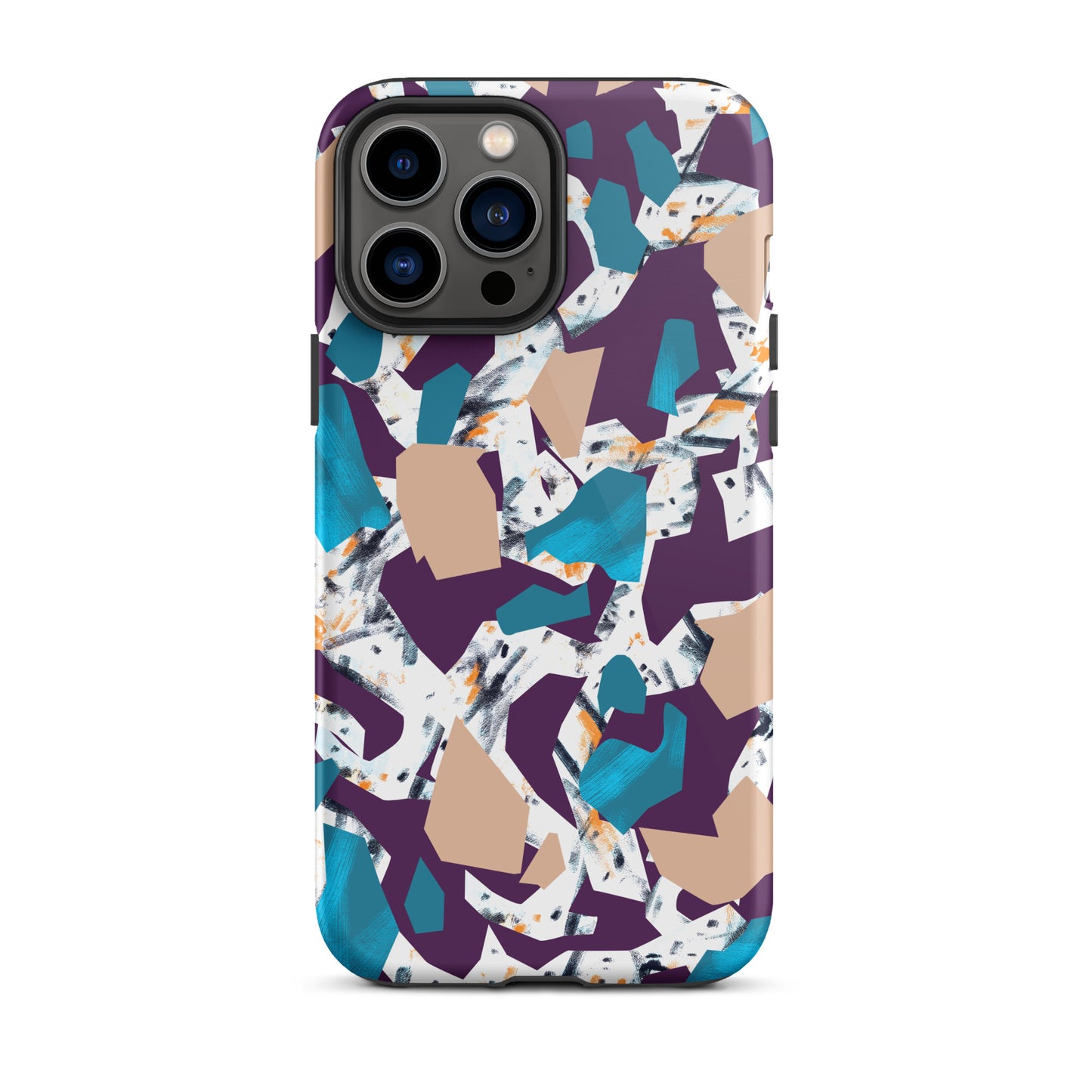 iPhone Dual-Layered Tough Case With Raised Bezel - Abstract Geo