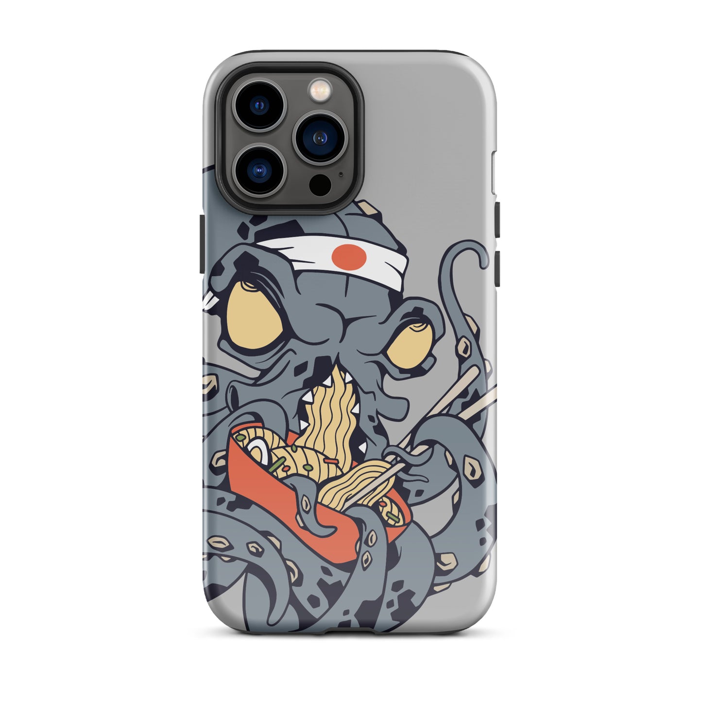iPhone Dual-Layered Tough Case With Raised Bezel - Ninja Octopus