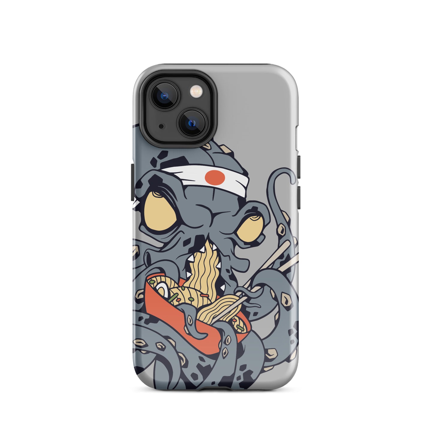 iPhone Dual-Layered Tough Case With Raised Bezel - Ninja Octopus