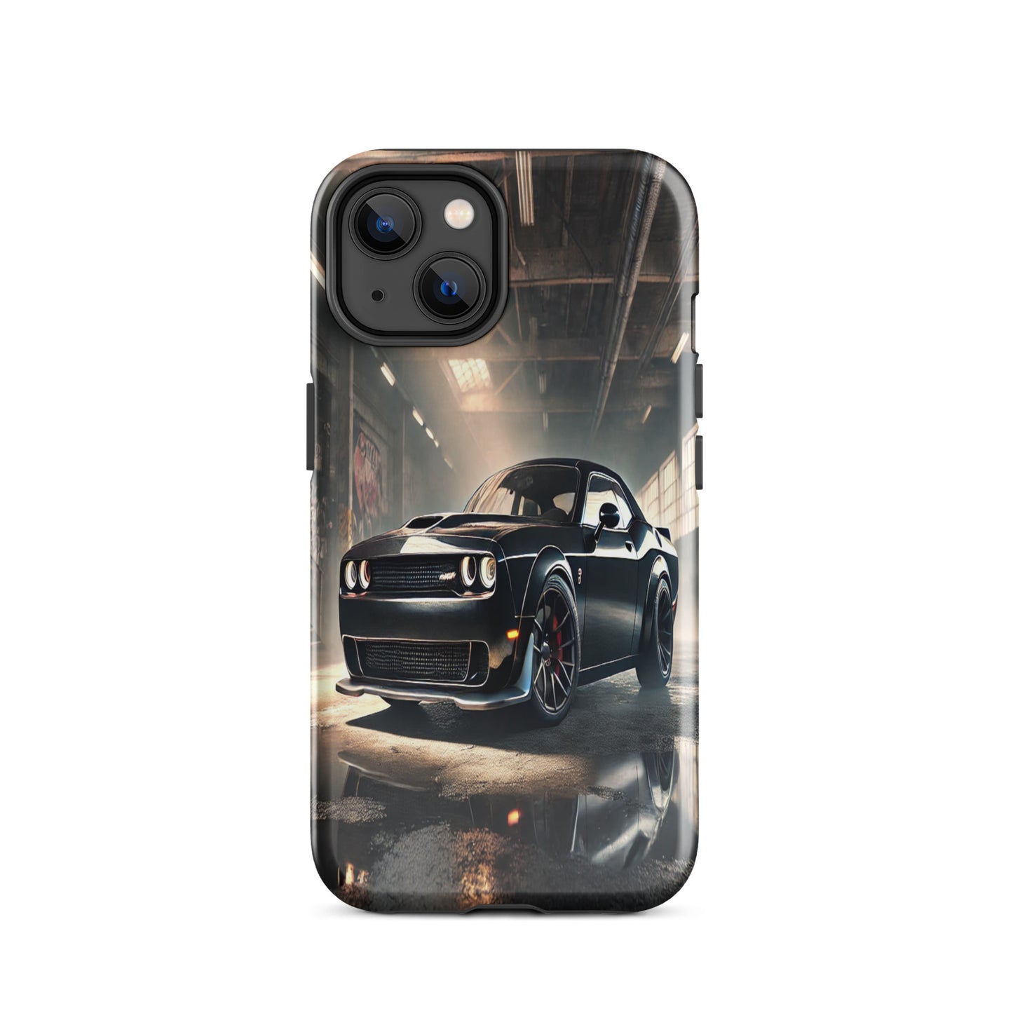 iPhone Dual-Layered Tough Case With Raised Bezel - Dodge Challenger Hellcat