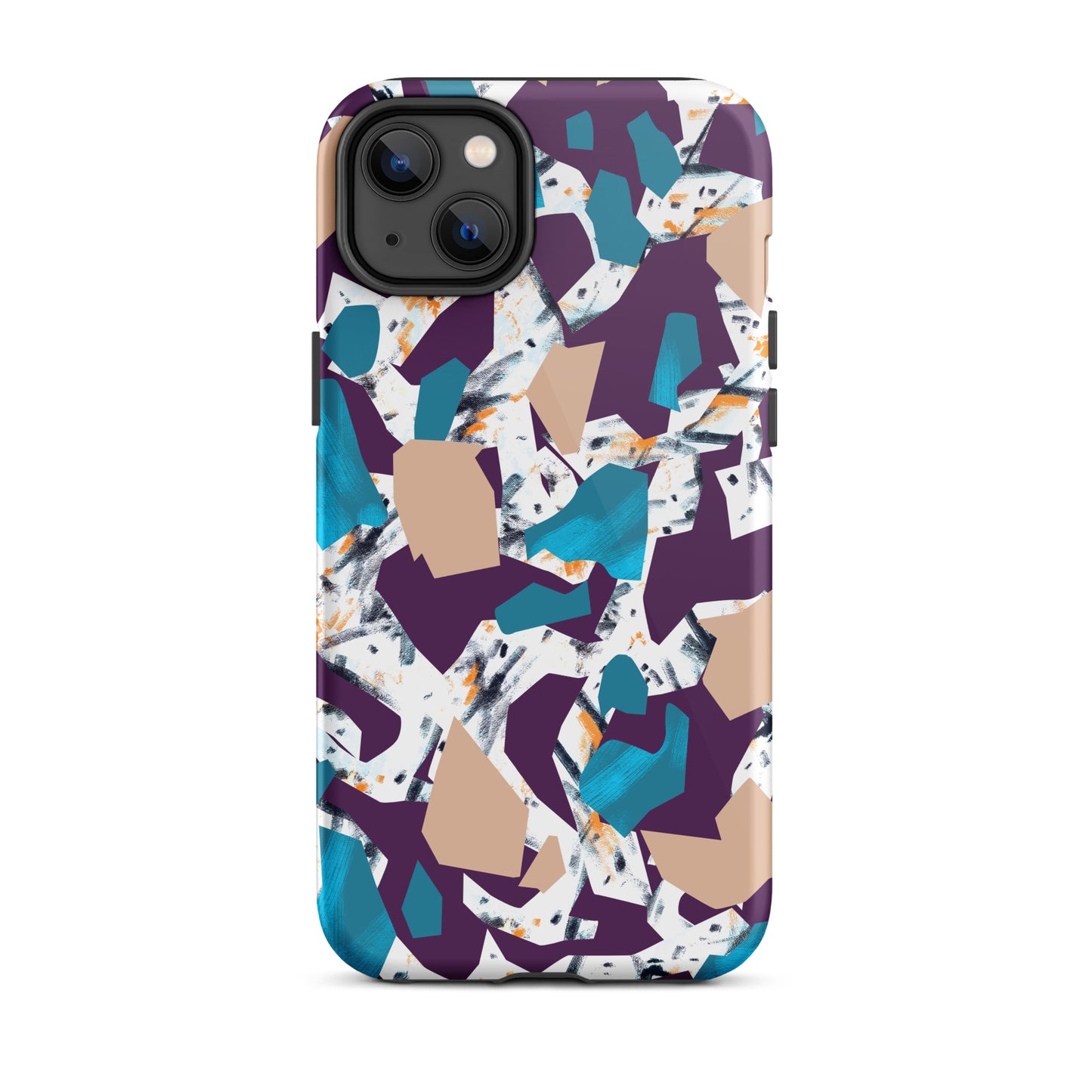 iPhone Dual-Layered Tough Case With Raised Bezel - Abstract Geo