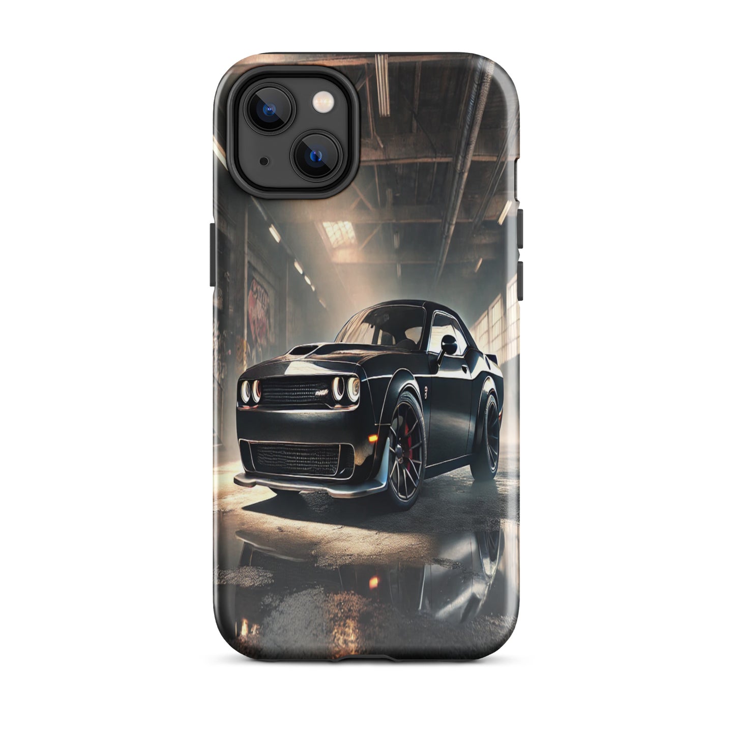 iPhone Dual-Layered Tough Case With Raised Bezel - Dodge Challenger Hellcat