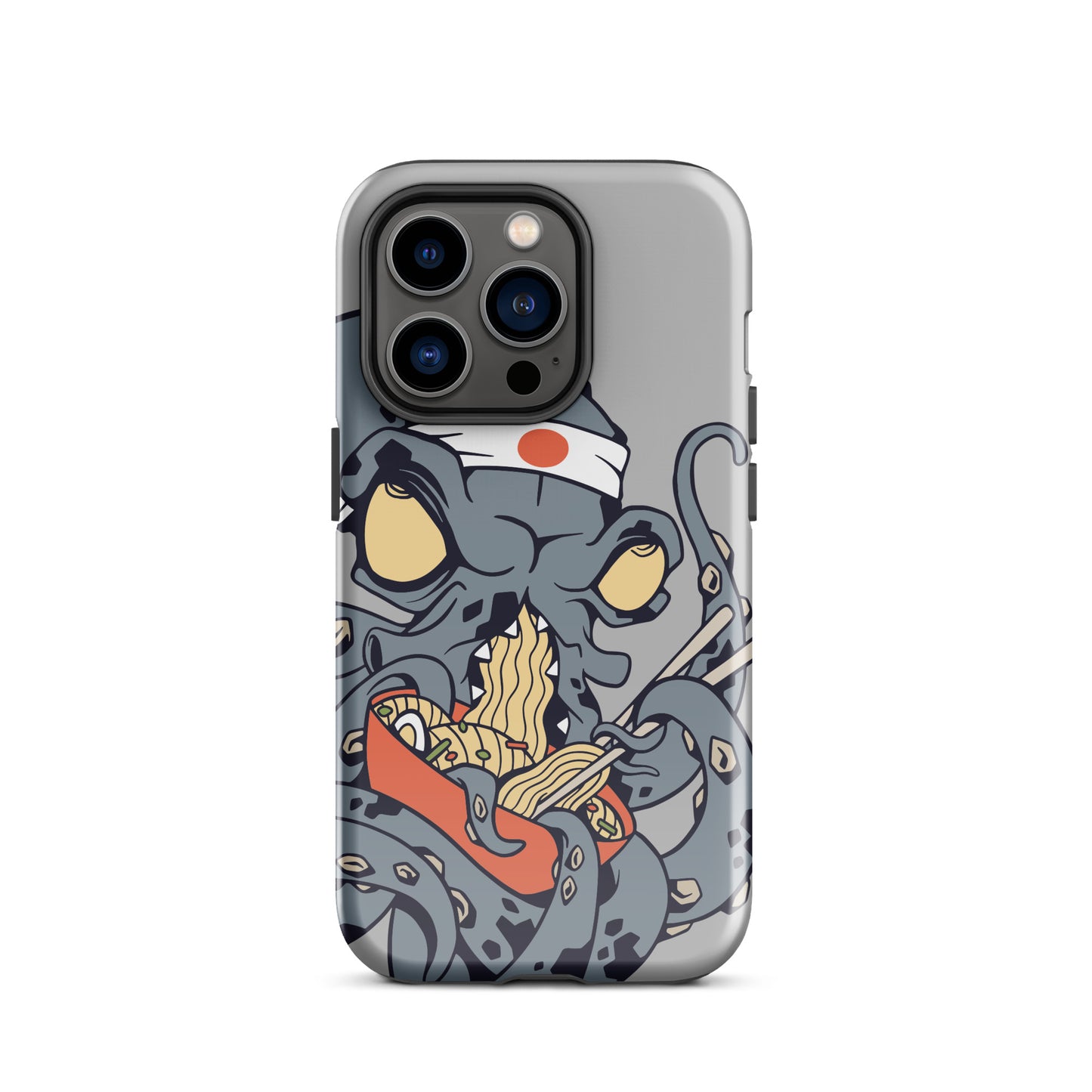 iPhone Dual-Layered Tough Case With Raised Bezel - Ninja Octopus
