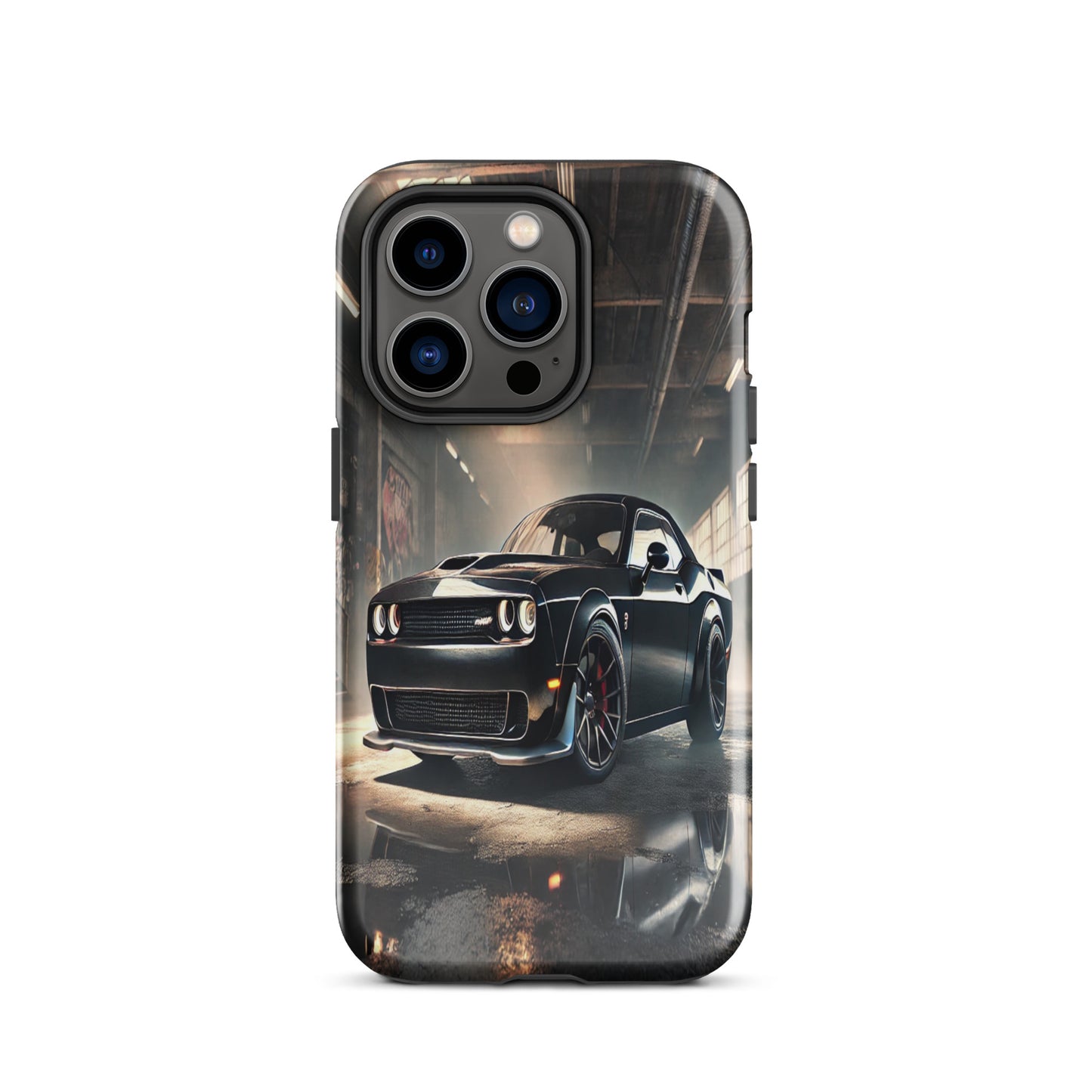 iPhone Dual-Layered Tough Case With Raised Bezel - Dodge Challenger Hellcat