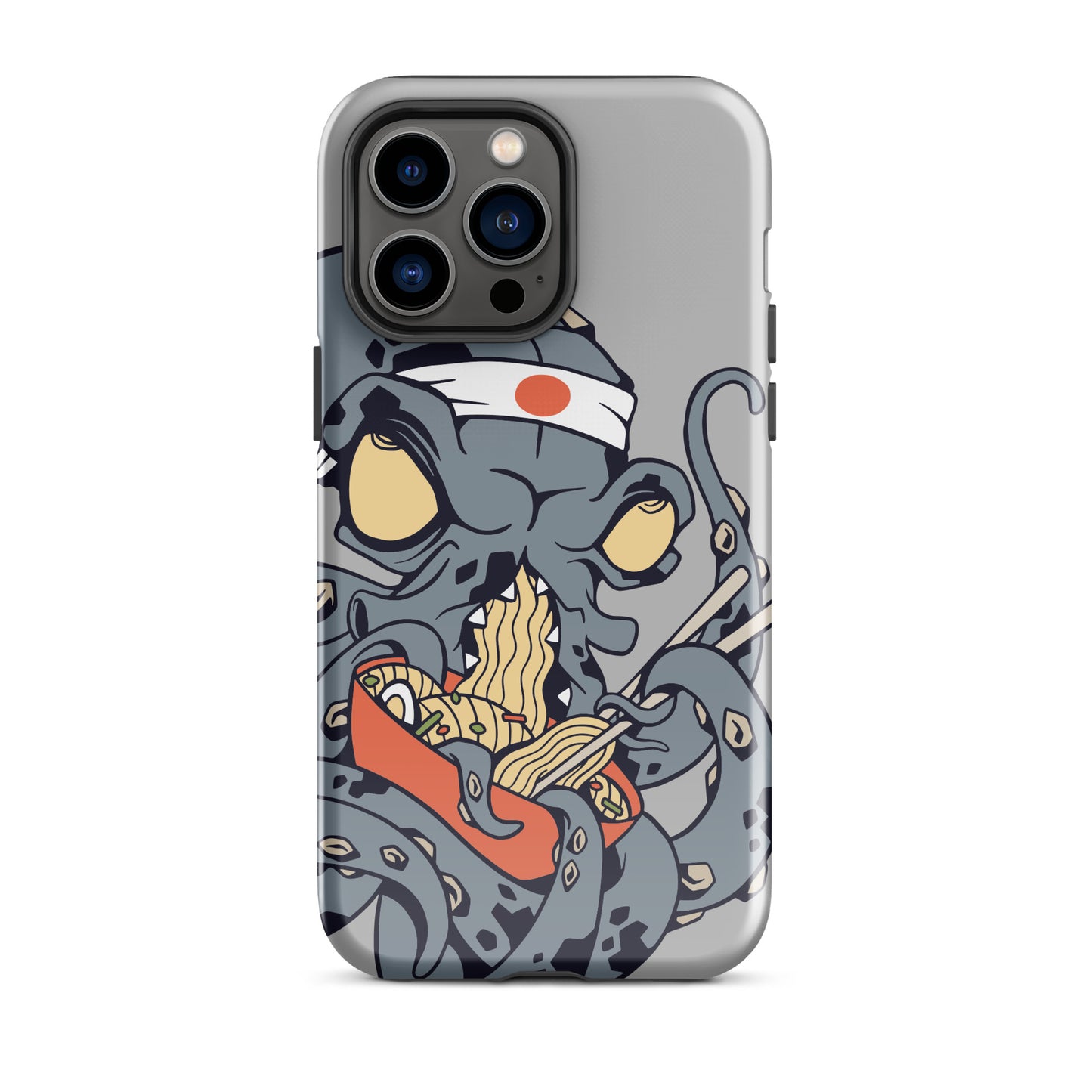 iPhone Dual-Layered Tough Case With Raised Bezel - Ninja Octopus